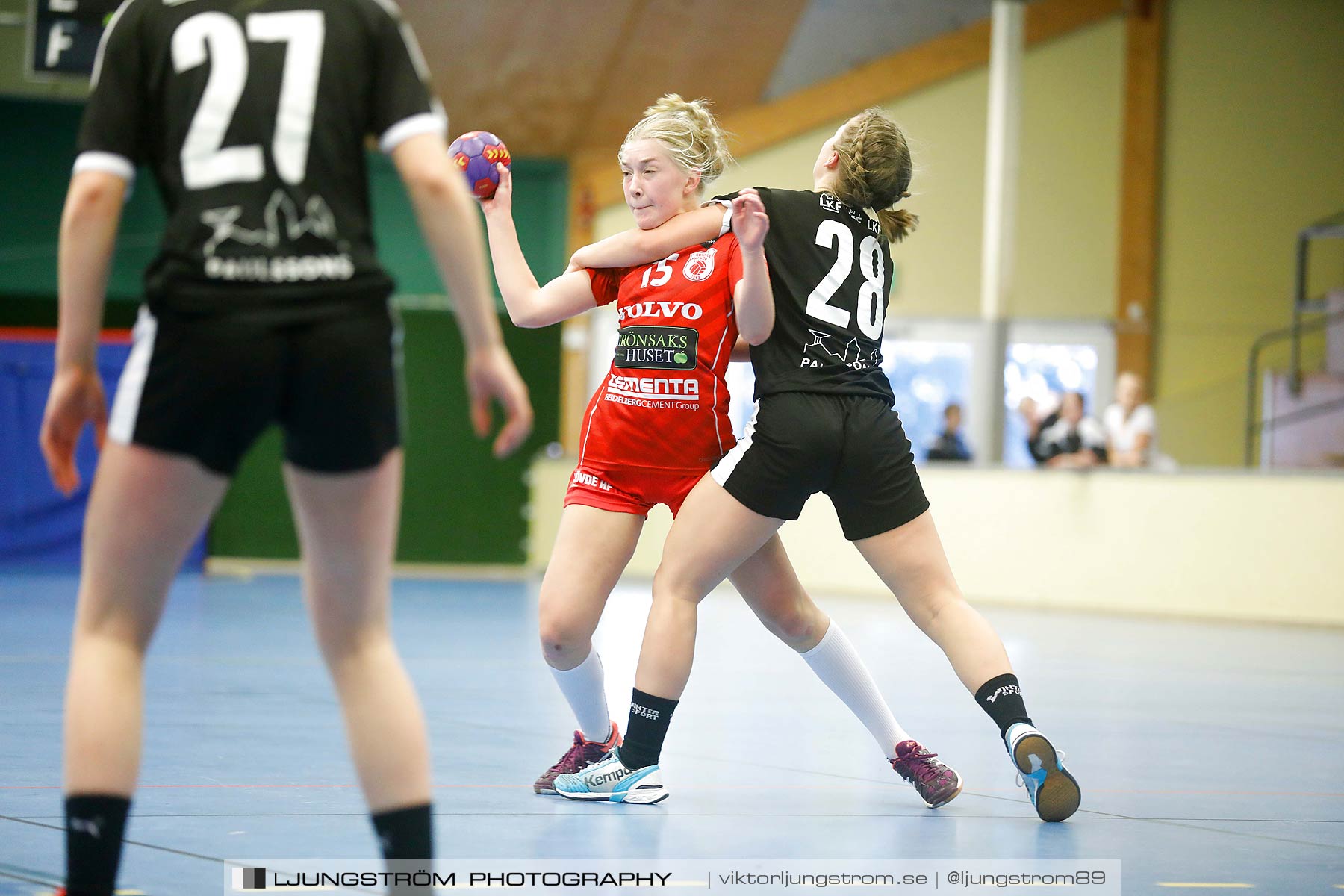 USM F14 Steg 3 Skövde HF 1-Lugi HF 1 15-24,dam,Skövde Idrottshall,Skövde,Sverige,Ungdoms-SM,Handboll,2018,196428