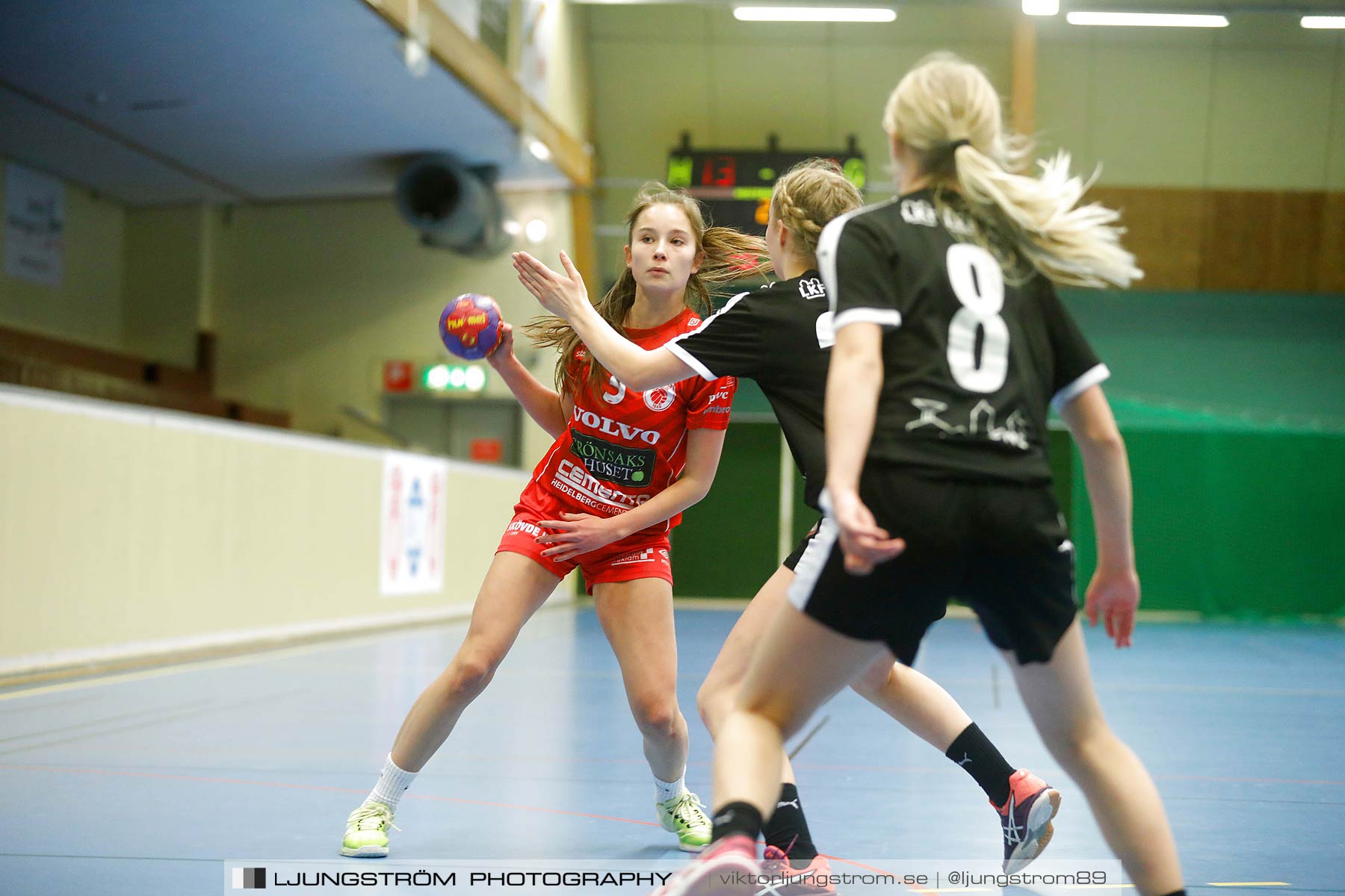 USM F14 Steg 3 Skövde HF 1-Lugi HF 1 15-24,dam,Skövde Idrottshall,Skövde,Sverige,Ungdoms-SM,Handboll,2018,196430