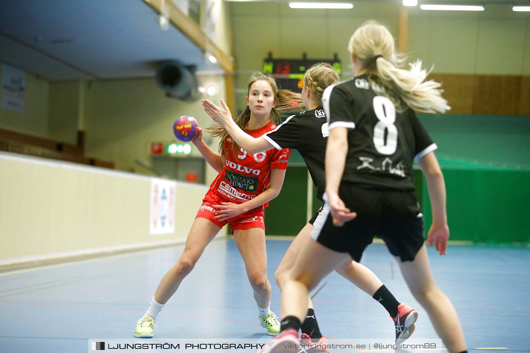 USM F14 Steg 3 Skövde HF 1-Lugi HF 1 15-24,dam,Skövde Idrottshall,Skövde,Sverige,Ungdoms-SM,Handboll,2018,196430