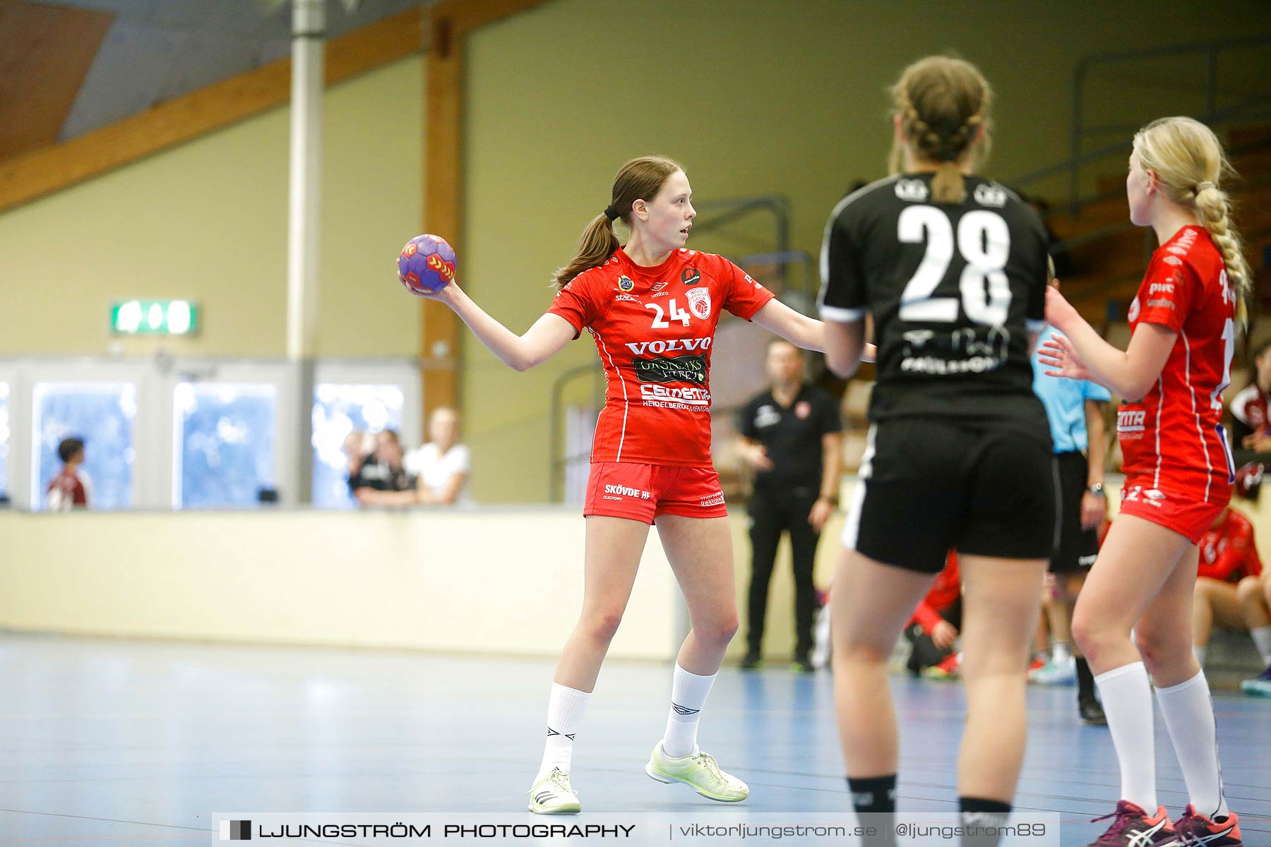 USM F14 Steg 3 Skövde HF 1-Lugi HF 1 15-24,dam,Skövde Idrottshall,Skövde,Sverige,Ungdoms-SM,Handboll,2018,196433