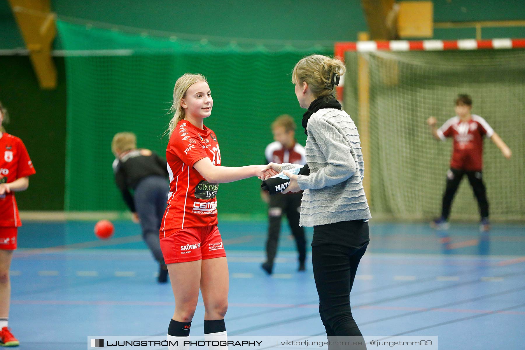 USM F14 Steg 3 Skövde HF 1-Lugi HF 1 15-24,dam,Skövde Idrottshall,Skövde,Sverige,Ungdoms-SM,Handboll,2018,196466