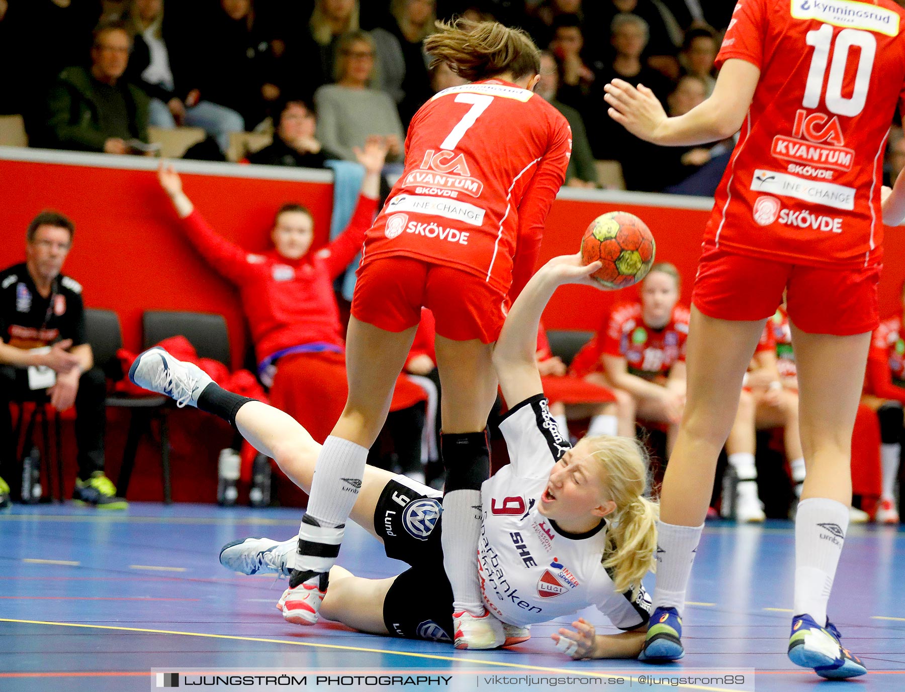 Skövde HF-Lugi HF 26-28,dam,Skövde Idrottshall,Skövde,Sverige,Handboll,,2019,228863