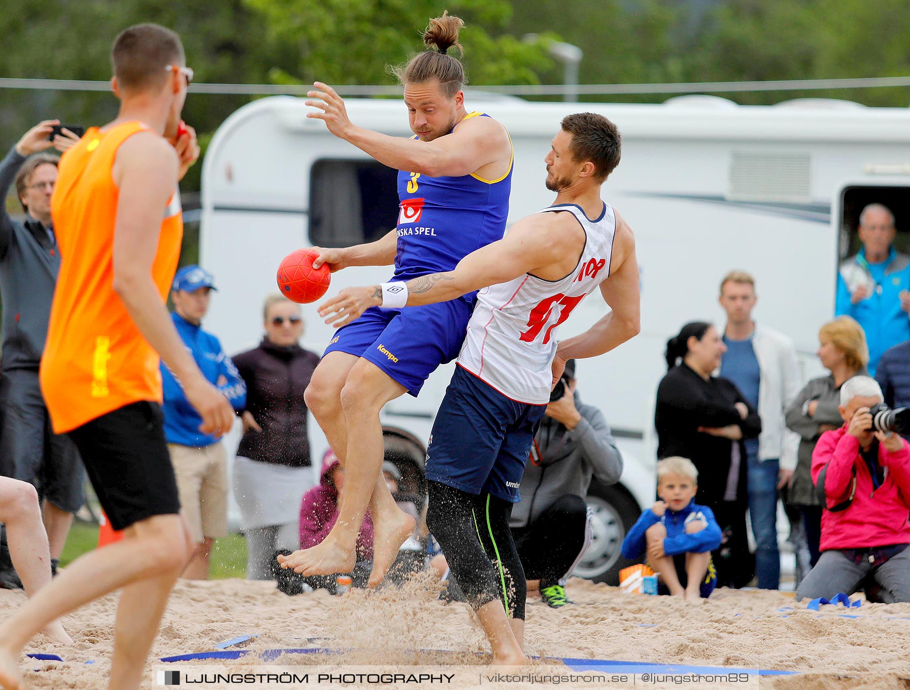 Sverige-Norge Herrar 2-0,herr,Sturebadet,Ulricehamn,Sverige,Beachhandboll,Handboll,2019,229216