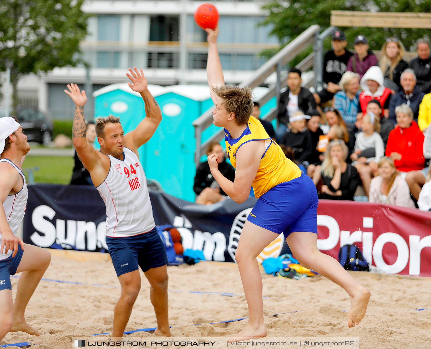 Sverige-Norge Herrar 2-0,herr,Sturebadet,Ulricehamn,Sverige,Beachhandboll,Handboll,2019,229226