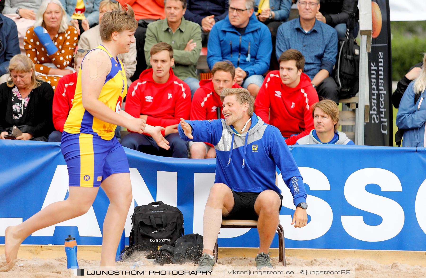 Sverige-Norge Herrar 2-0,herr,Sturebadet,Ulricehamn,Sverige,Beachhandboll,Handboll,2019,229228