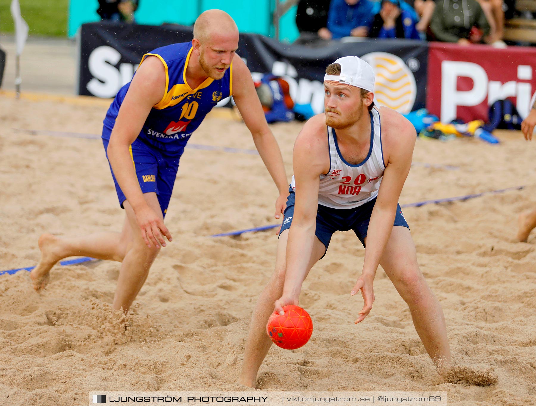 Sverige-Norge Herrar 2-0,herr,Sturebadet,Ulricehamn,Sverige,Beachhandboll,Handboll,2019,229235