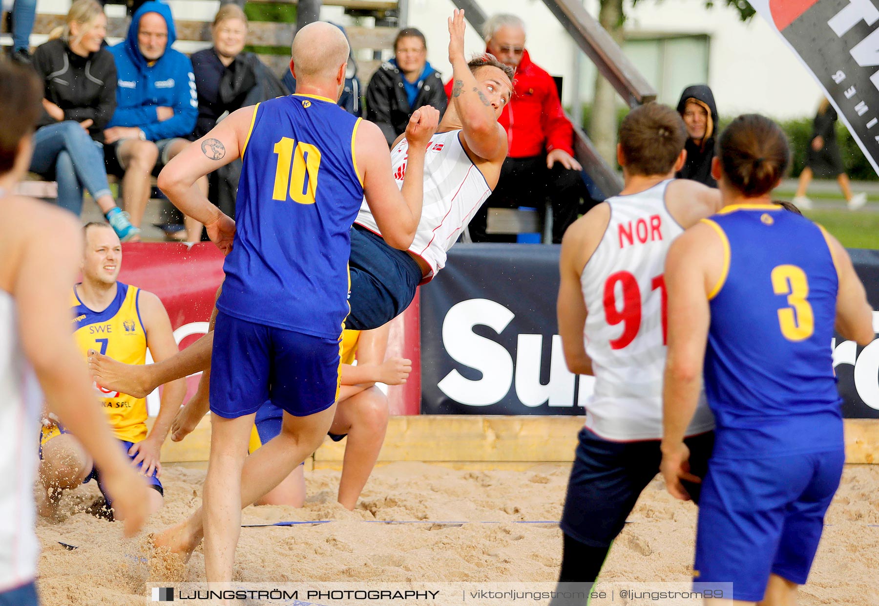 Sverige-Norge Herrar 2-0,herr,Sturebadet,Ulricehamn,Sverige,Beachhandboll,Handboll,2019,229249