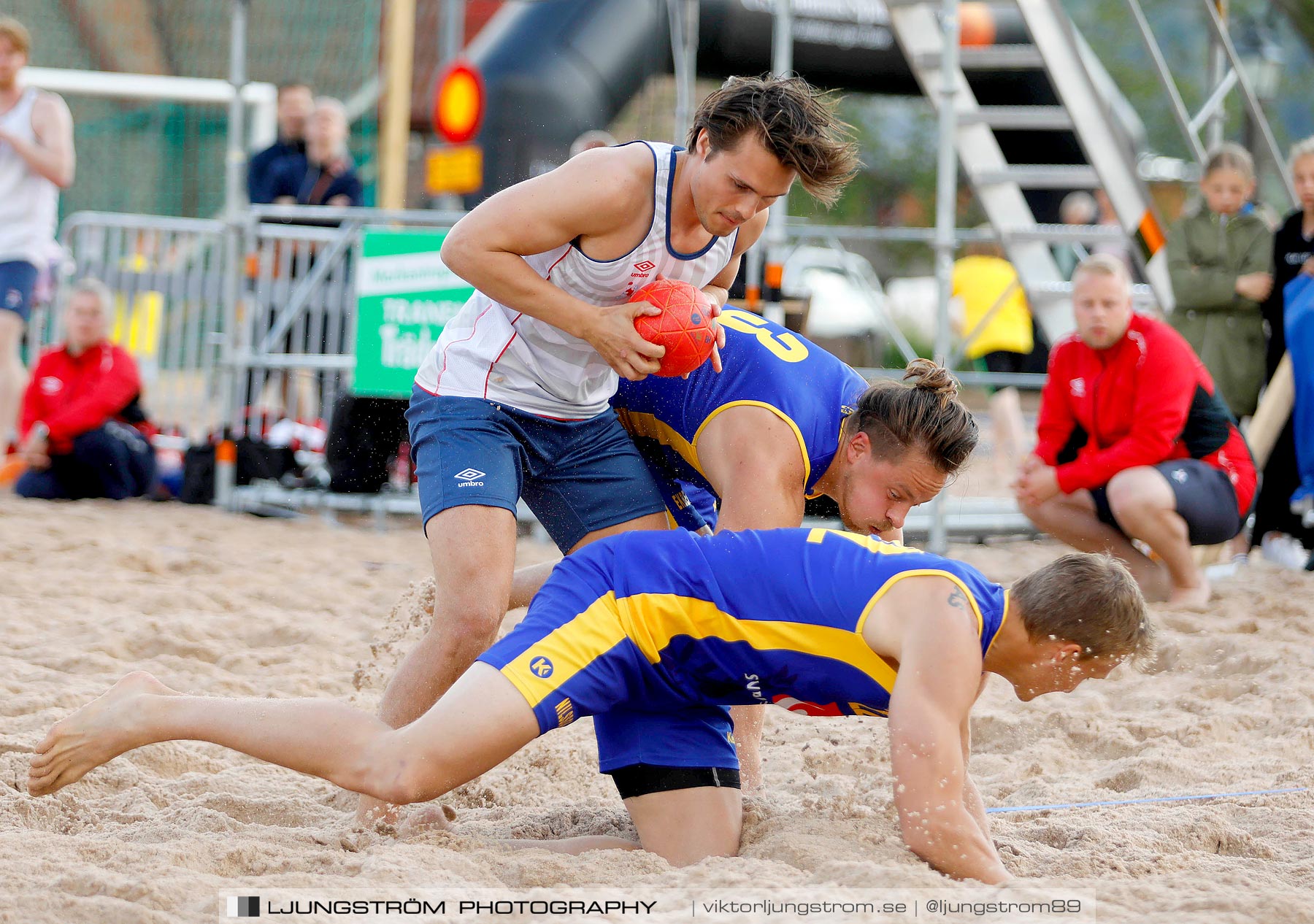 Sverige-Norge Herrar 2-0,herr,Sturebadet,Ulricehamn,Sverige,Beachhandboll,Handboll,2019,229255