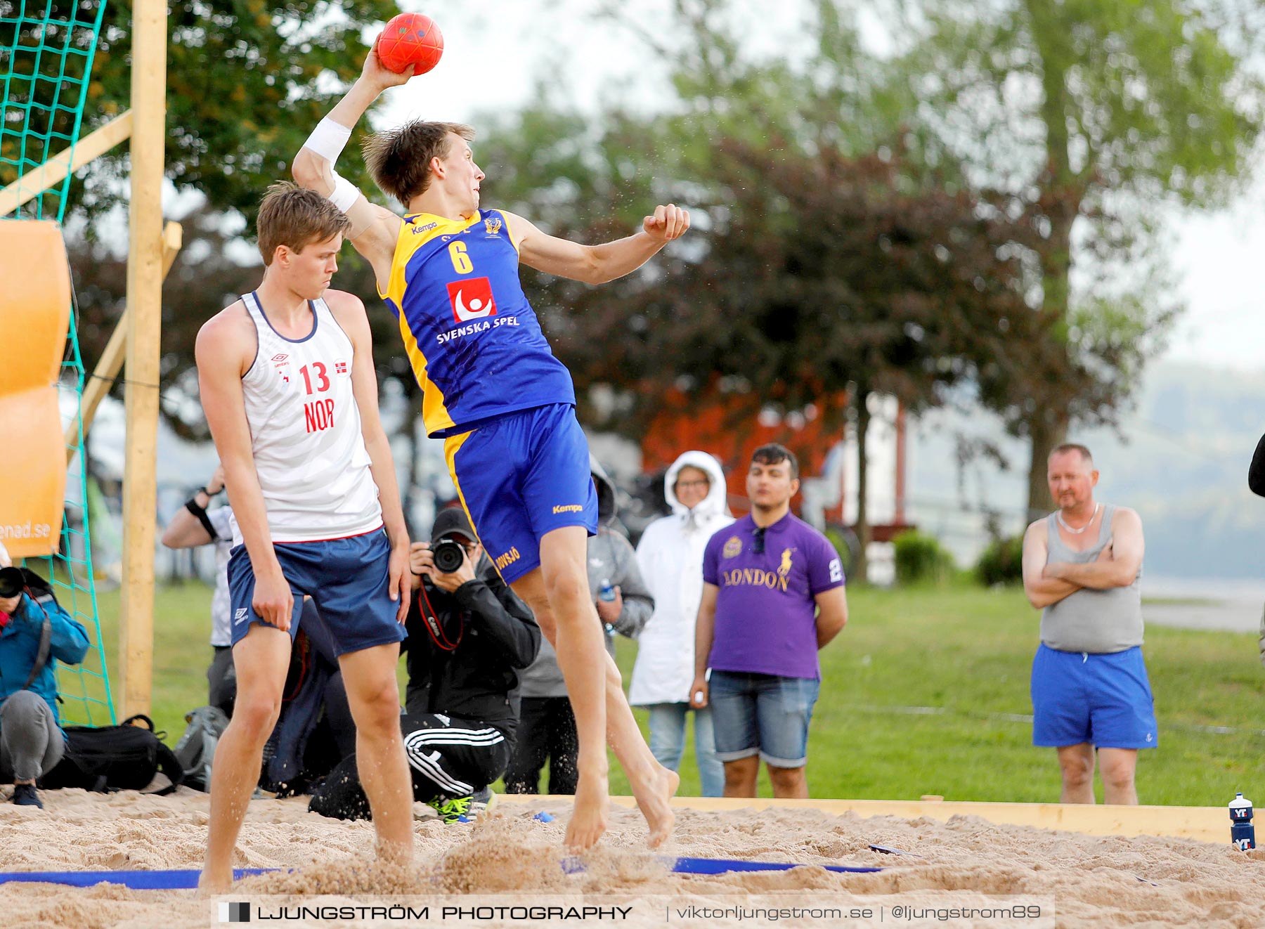 Sverige-Norge Herrar 2-0,herr,Sturebadet,Ulricehamn,Sverige,Beachhandboll,Handboll,2019,229258