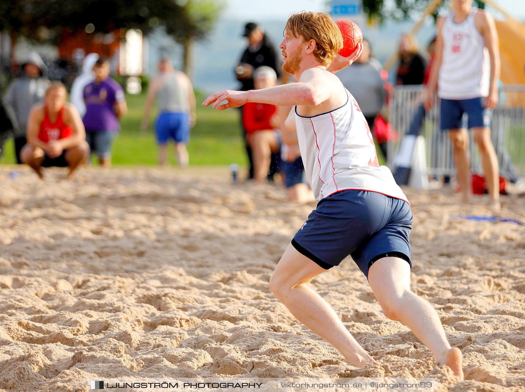 Sverige-Norge Herrar 2-0,herr,Sturebadet,Ulricehamn,Sverige,Beachhandboll,Handboll,2019,229266