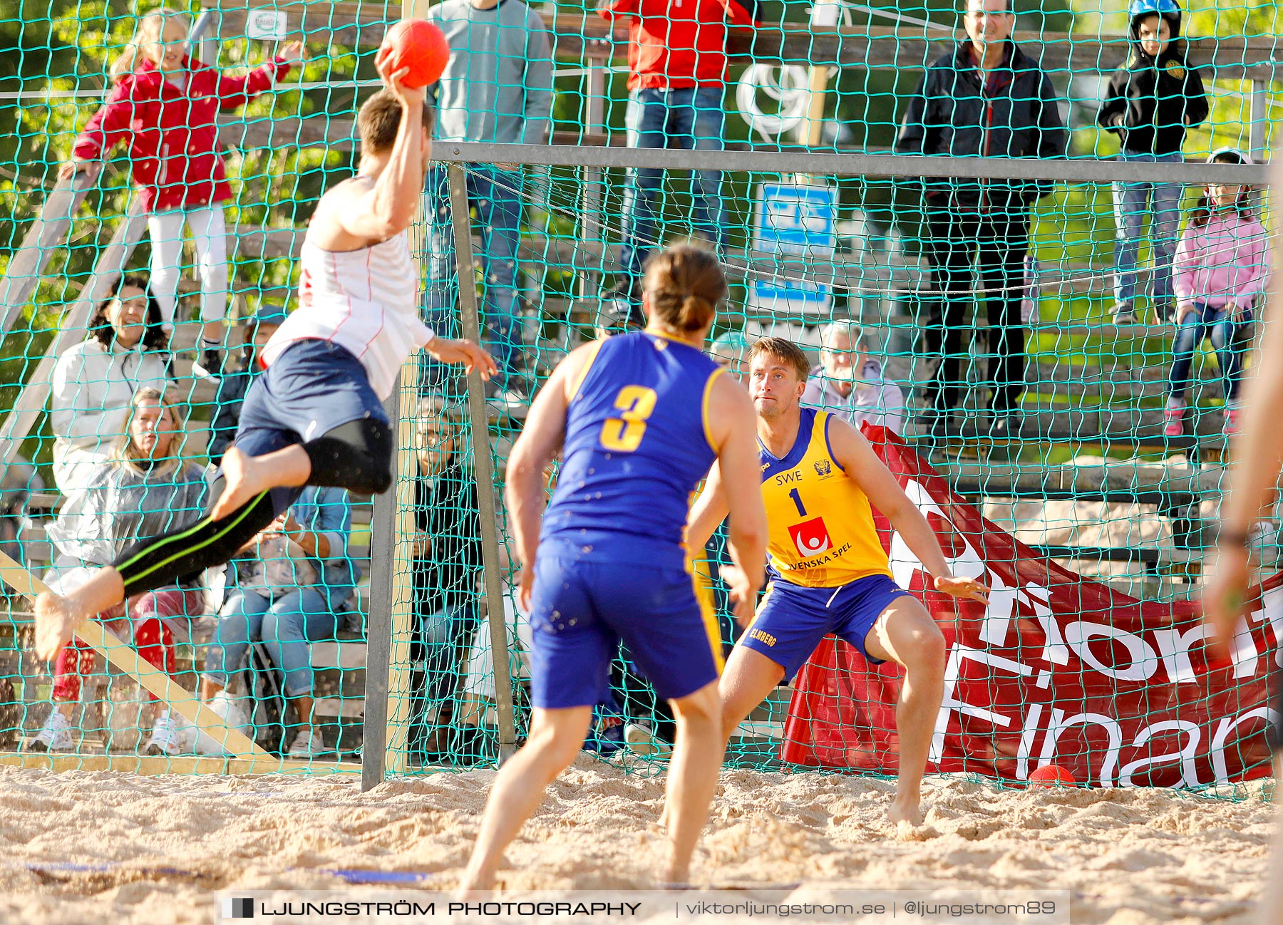 Sverige-Norge Herrar 2-0,herr,Sturebadet,Ulricehamn,Sverige,Beachhandboll,Handboll,2019,229275