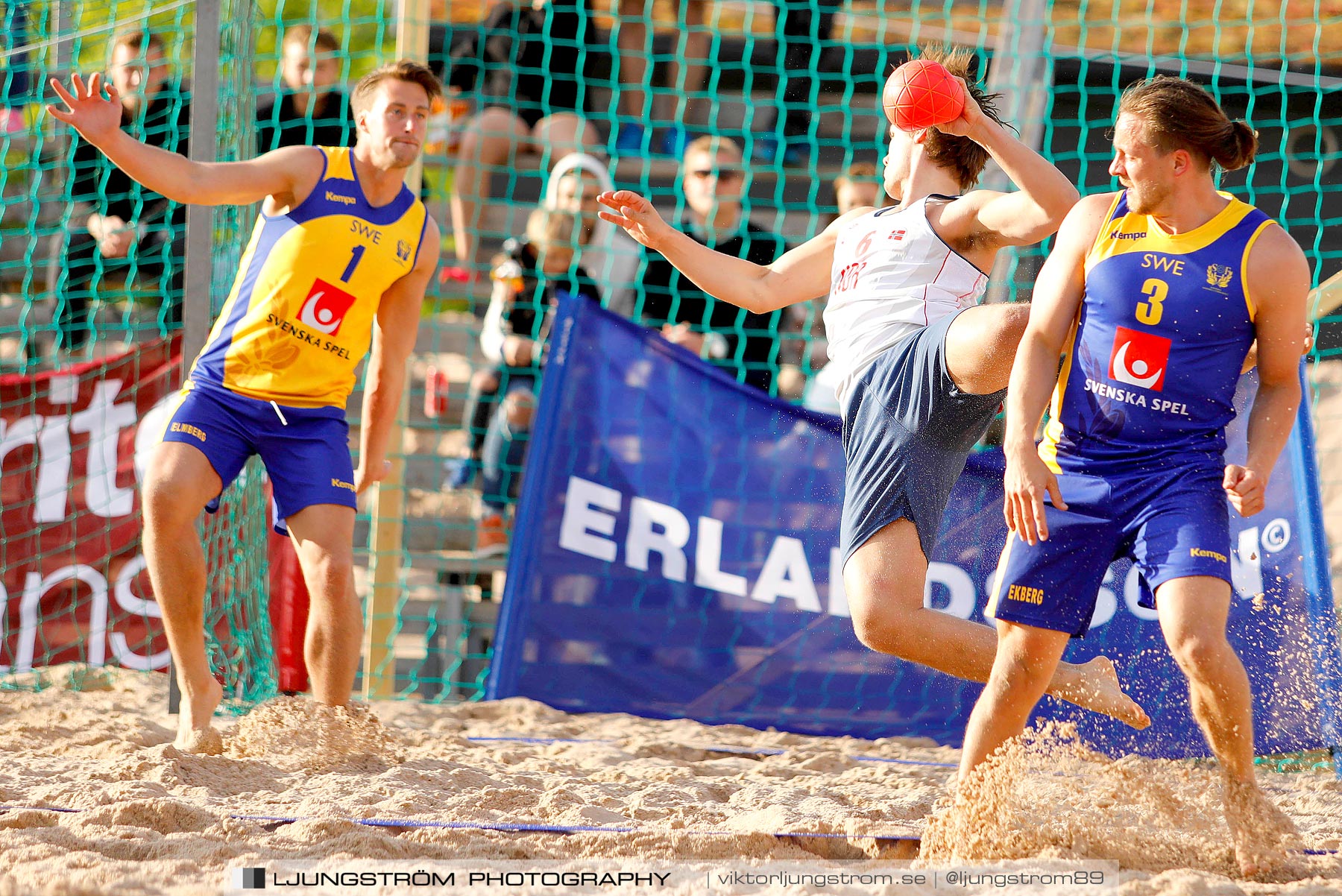 Sverige-Norge Herrar 2-0,herr,Sturebadet,Ulricehamn,Sverige,Beachhandboll,Handboll,2019,229284