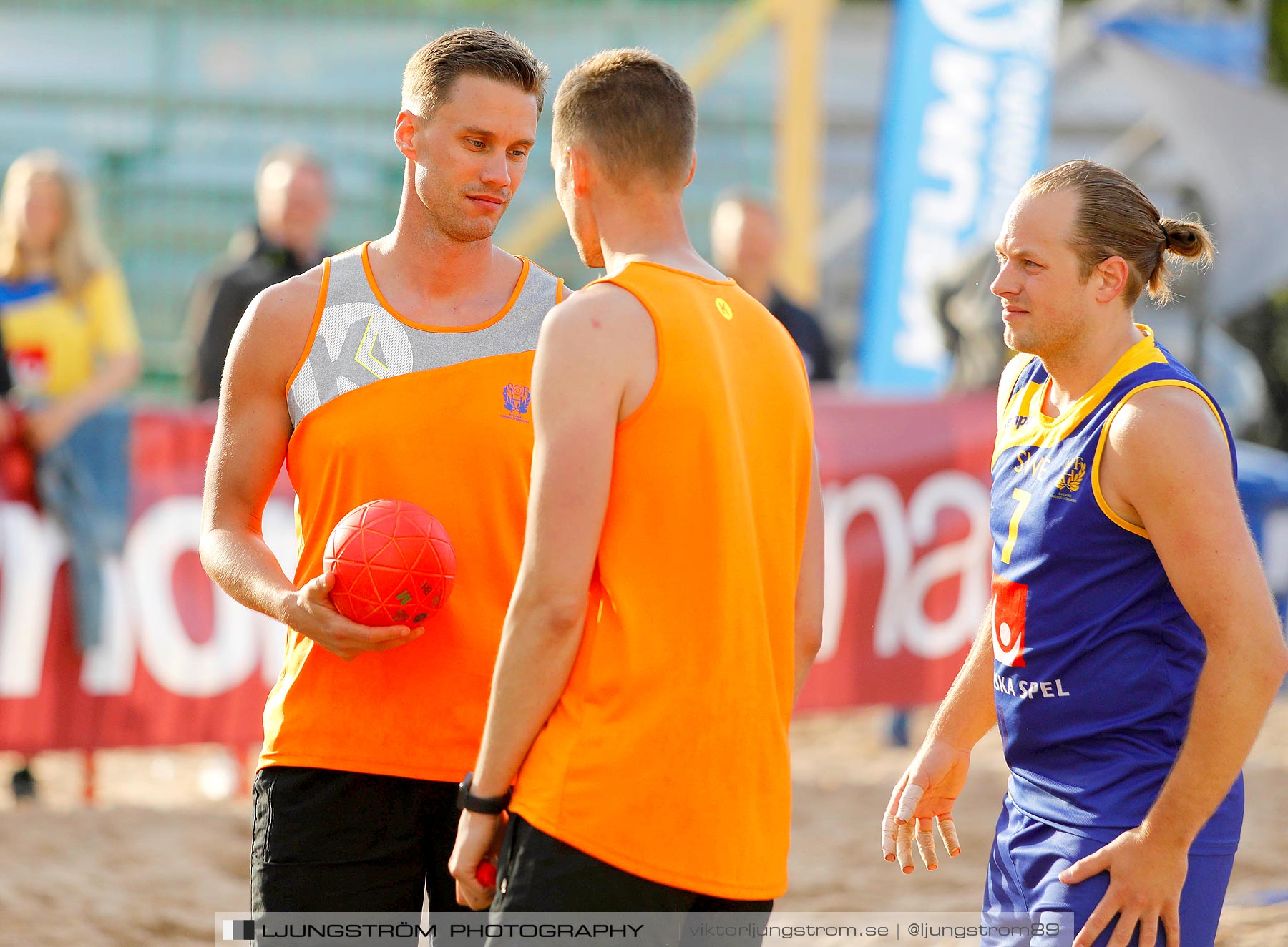 Sverige-Norge Herrar 2-0,herr,Sturebadet,Ulricehamn,Sverige,Beachhandboll,Handboll,2019,229316