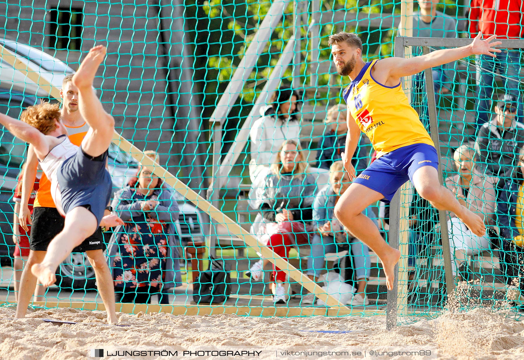 Sverige-Norge Herrar 2-0,herr,Sturebadet,Ulricehamn,Sverige,Beachhandboll,Handboll,2019,229317