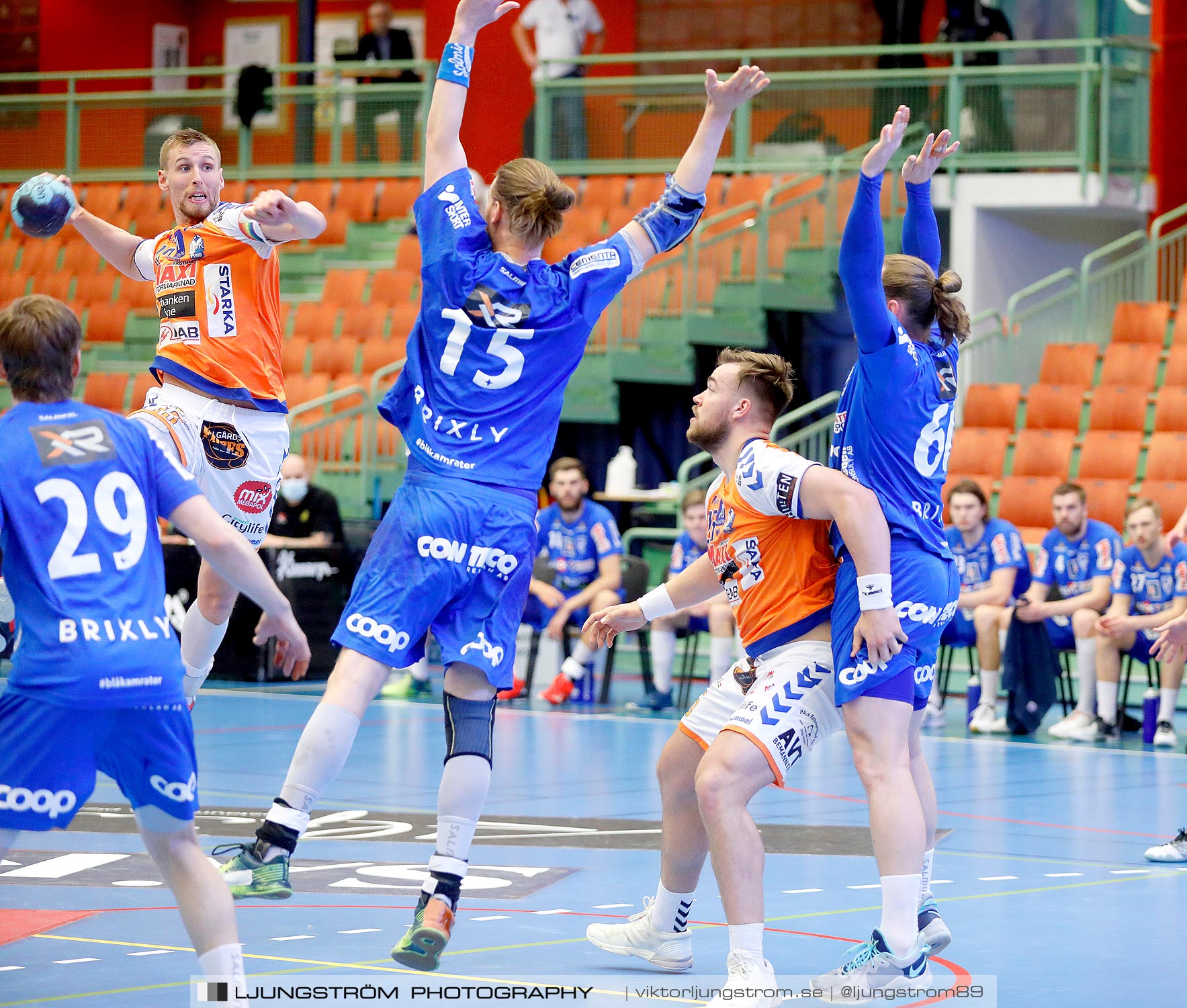 IFK Skövde HK-IFK Kristianstad 1/2-final 1 25-22,herr,Arena Skövde,Skövde,Sverige,Handboll,,2021,257743