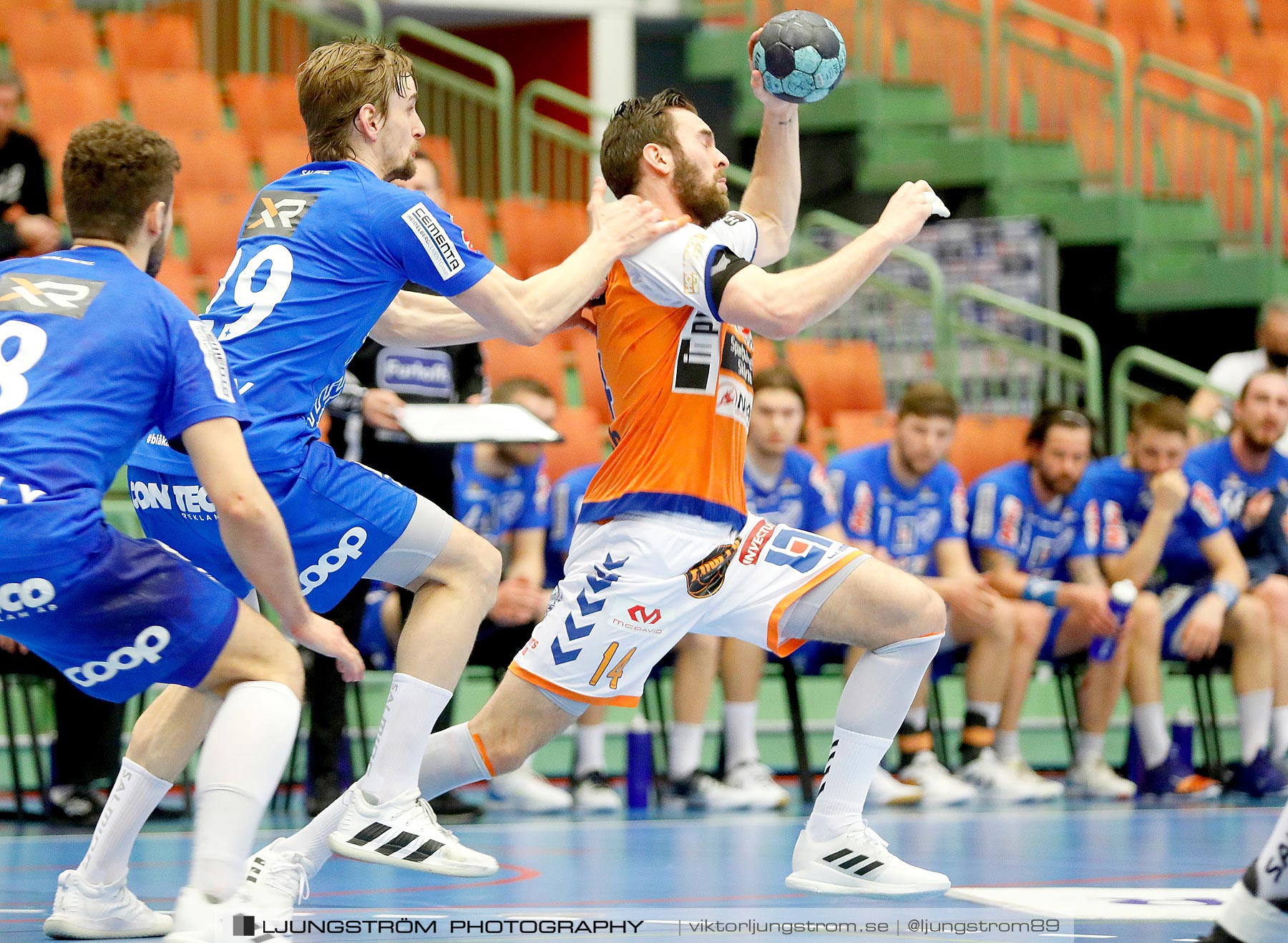 IFK Skövde HK-IFK Kristianstad 1/2-final 1 25-22,herr,Arena Skövde,Skövde,Sverige,Handboll,,2021,257916