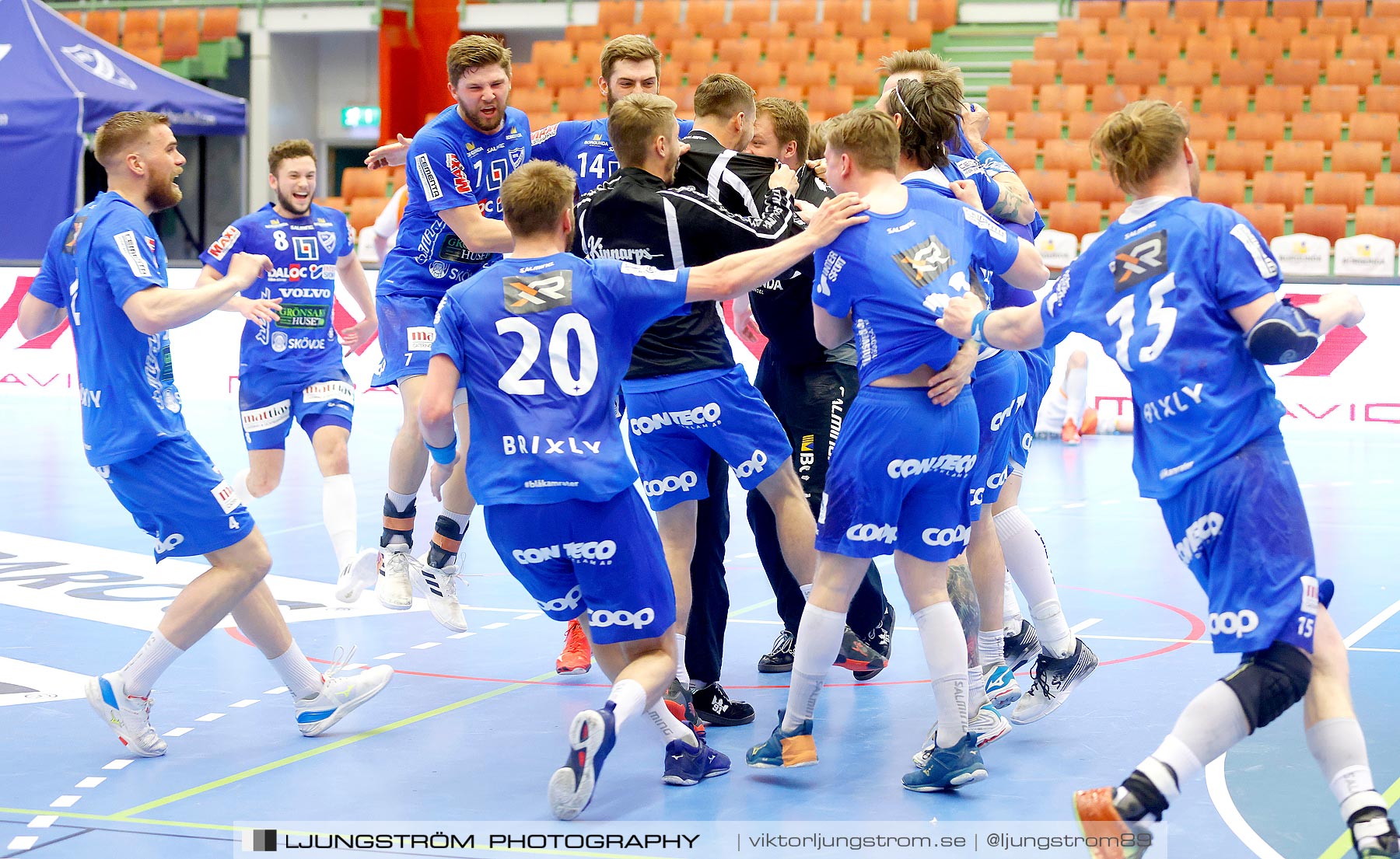 IFK Skövde HK-IFK Kristianstad 1/2-final 3 23-22,herr,Arena Skövde,Skövde,Sverige,Handboll,,2021,258293