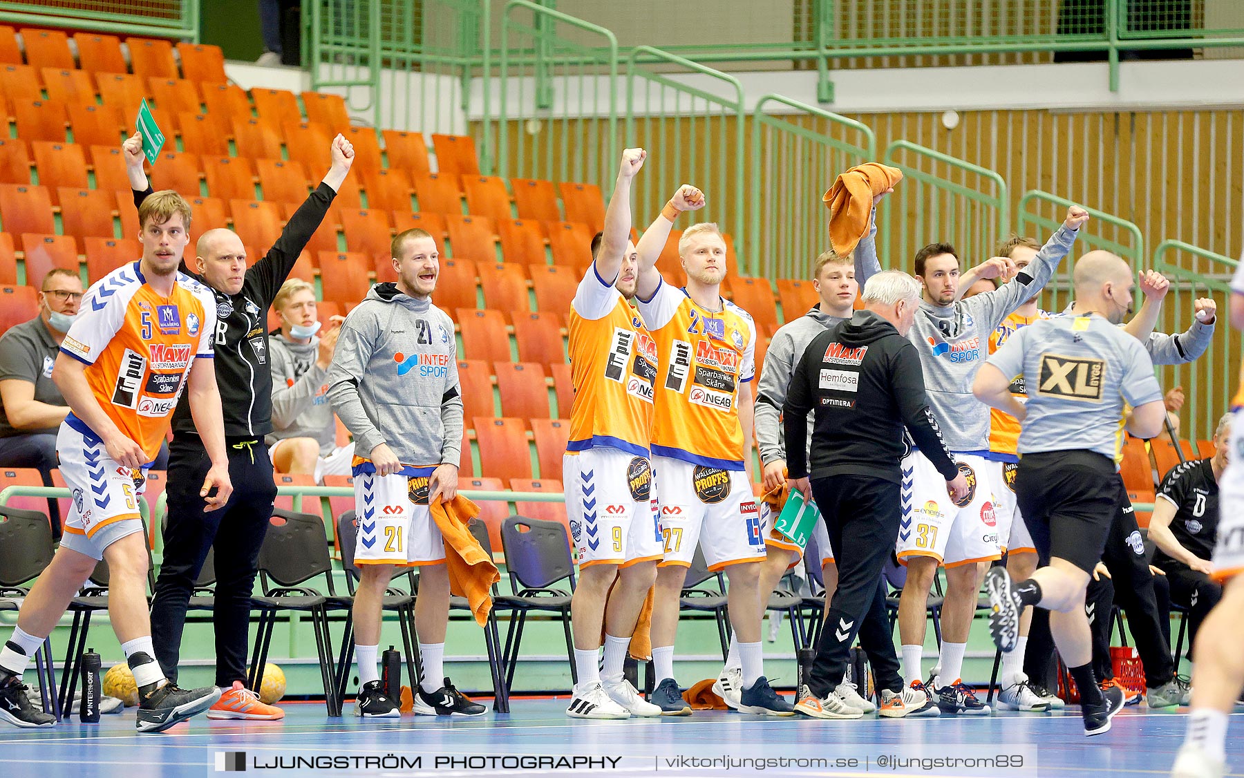 IFK Skövde HK-IFK Kristianstad 1/2-final 3 23-22,herr,Arena Skövde,Skövde,Sverige,Handboll,,2021,258485