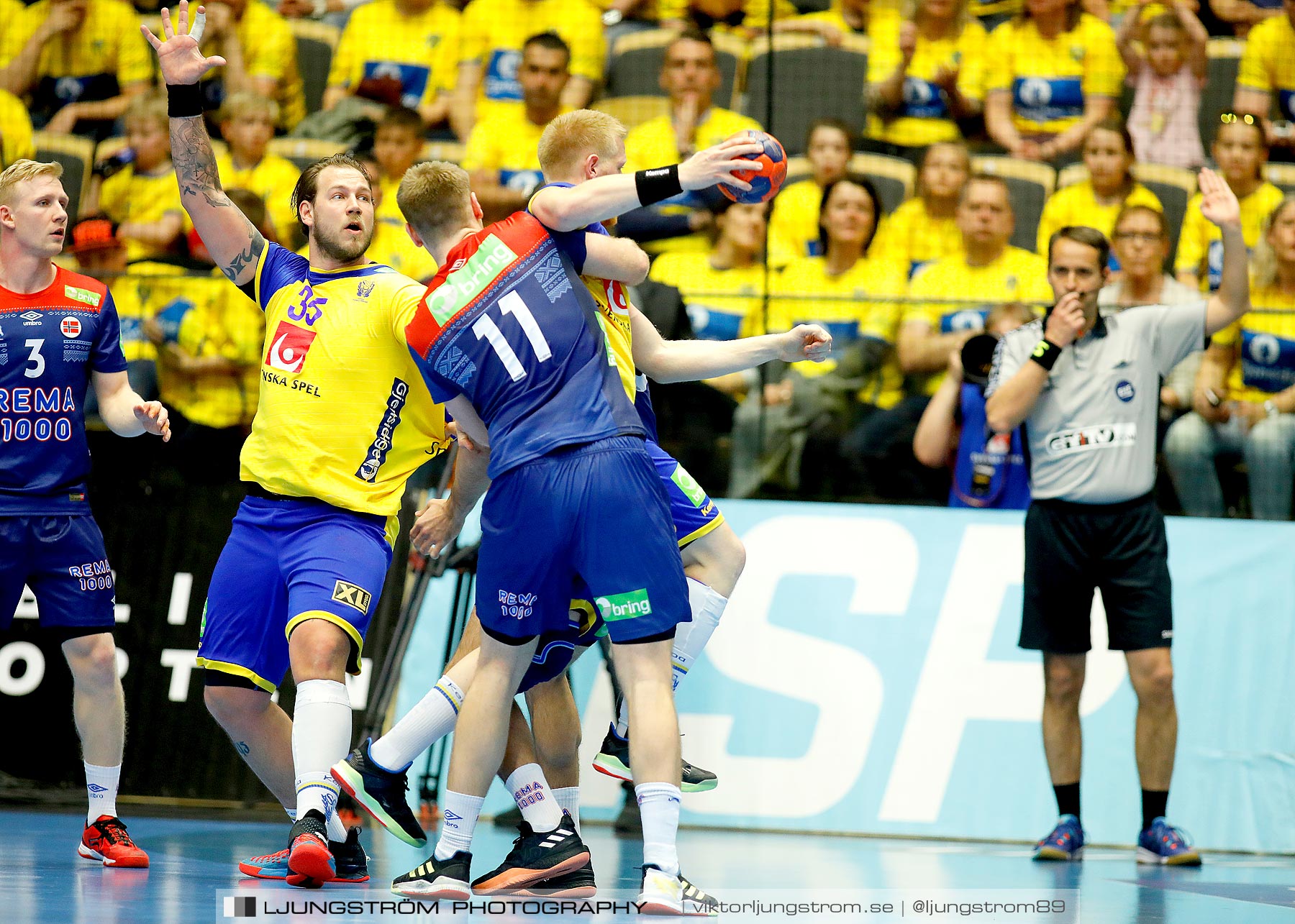 Landskamp Sverige-Norge 27-33,herr,Partille Arena,Partille,Sverige,Handboll,,2019,258739