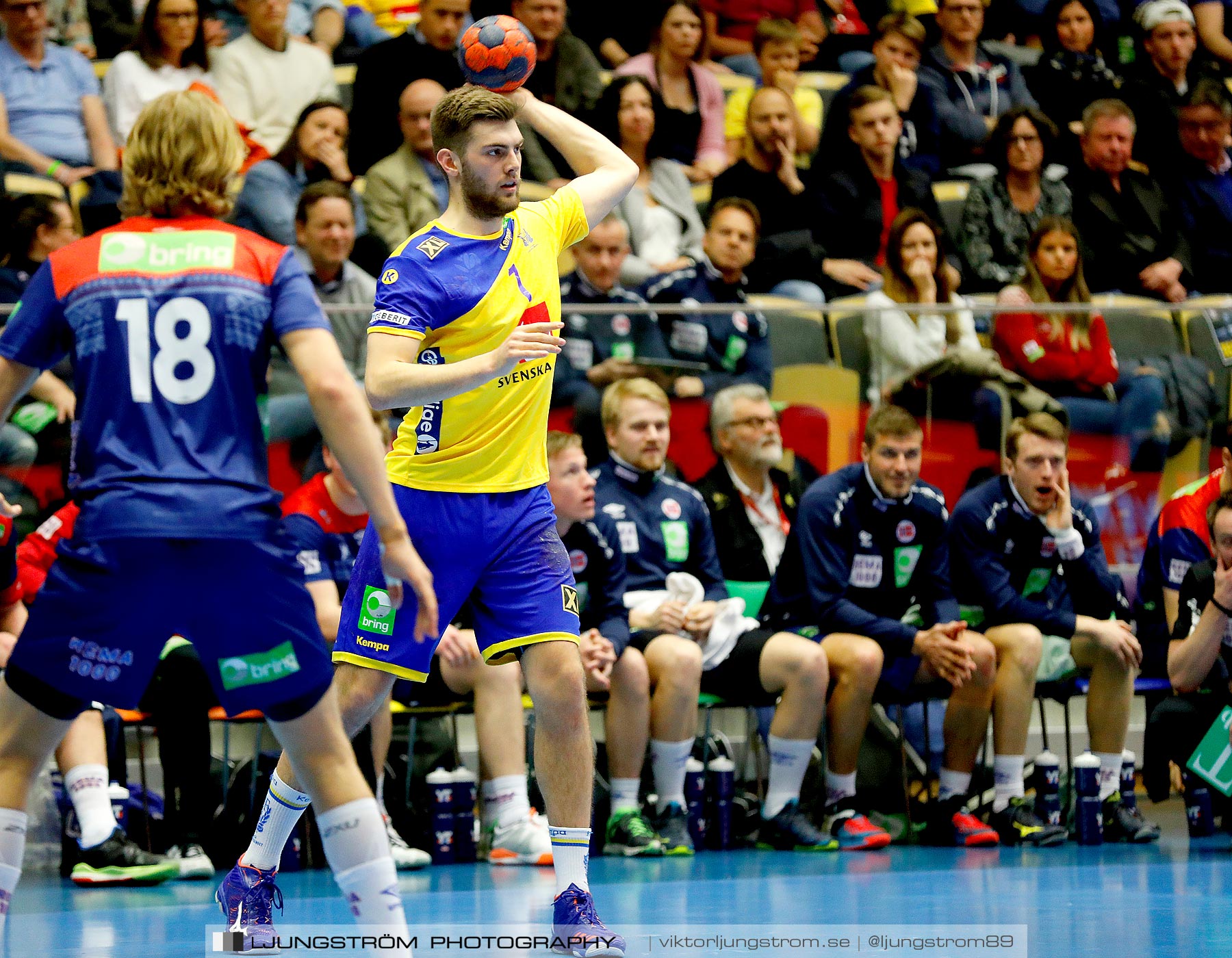 Landskamp Sverige-Norge 27-33,herr,Partille Arena,Partille,Sverige,Handboll,,2019,258845