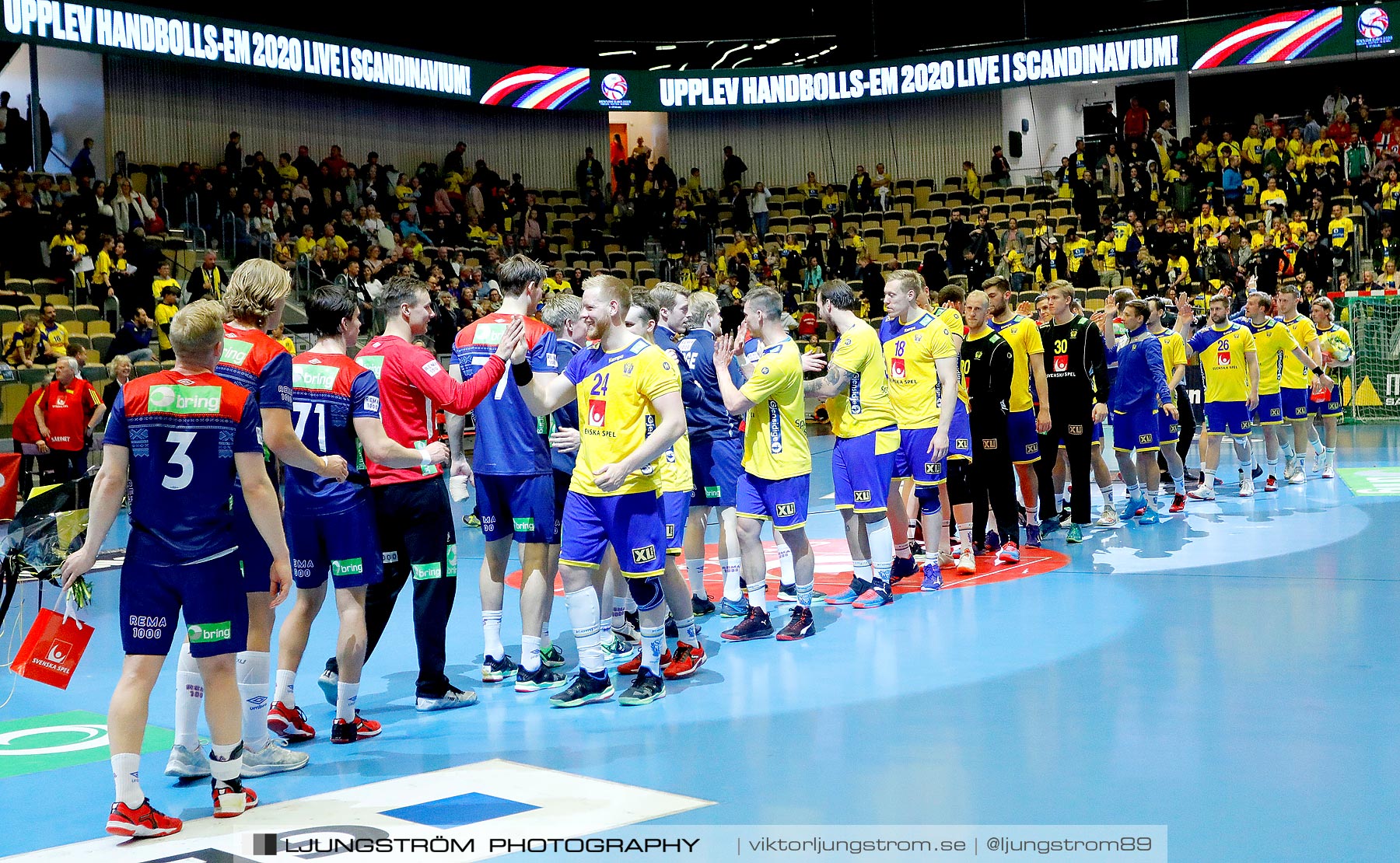 Landskamp Sverige-Norge 27-33,herr,Partille Arena,Partille,Sverige,Handboll,,2019,258858