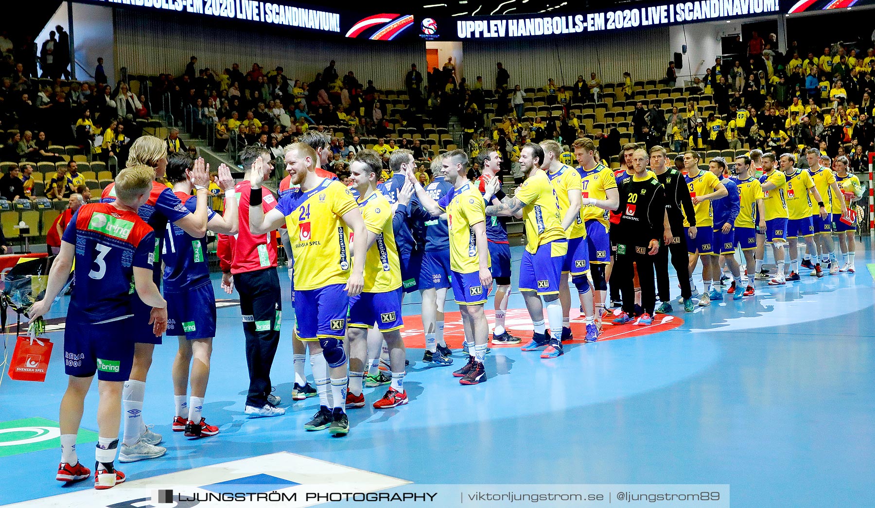 Landskamp Sverige-Norge 27-33,herr,Partille Arena,Partille,Sverige,Handboll,,2019,258859