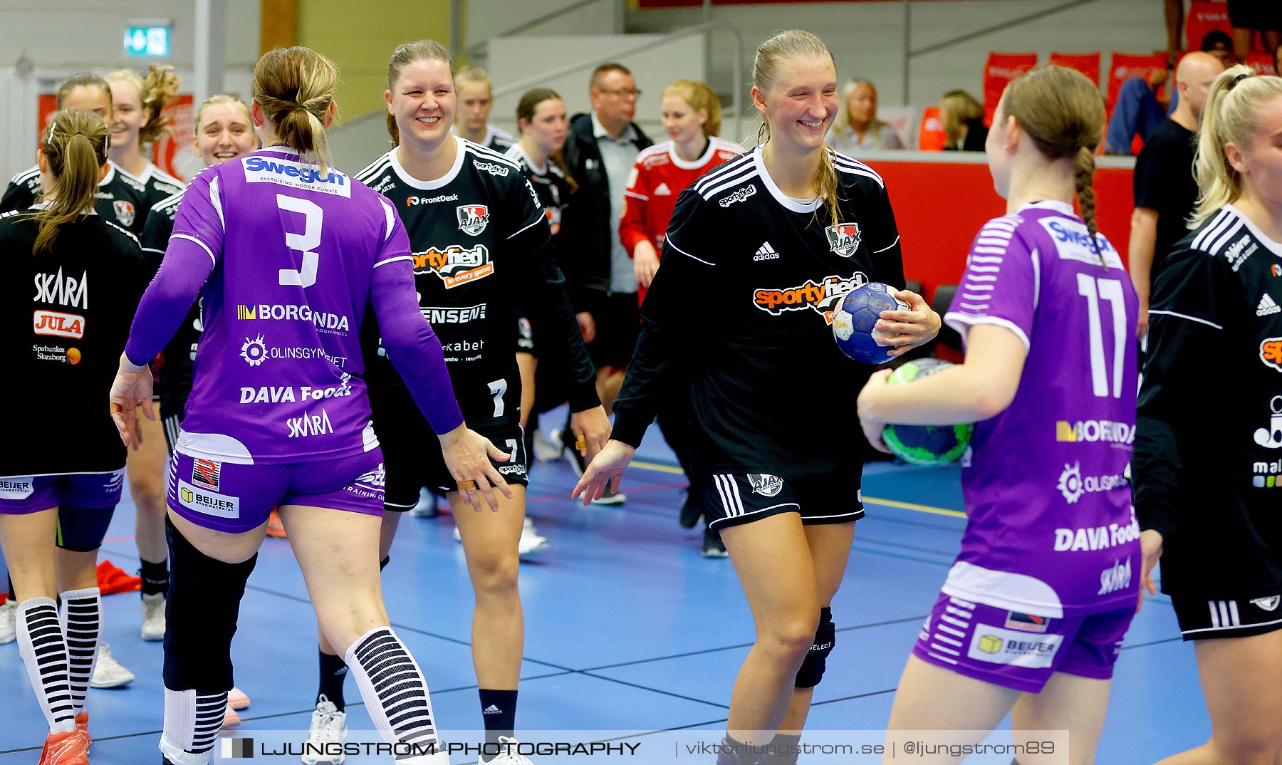 Annliz Cup Superelit Skara HF-Ajax København 11-16,dam,Skövde Idrottshall,Skövde,Sverige,Handboll,,2021,264626