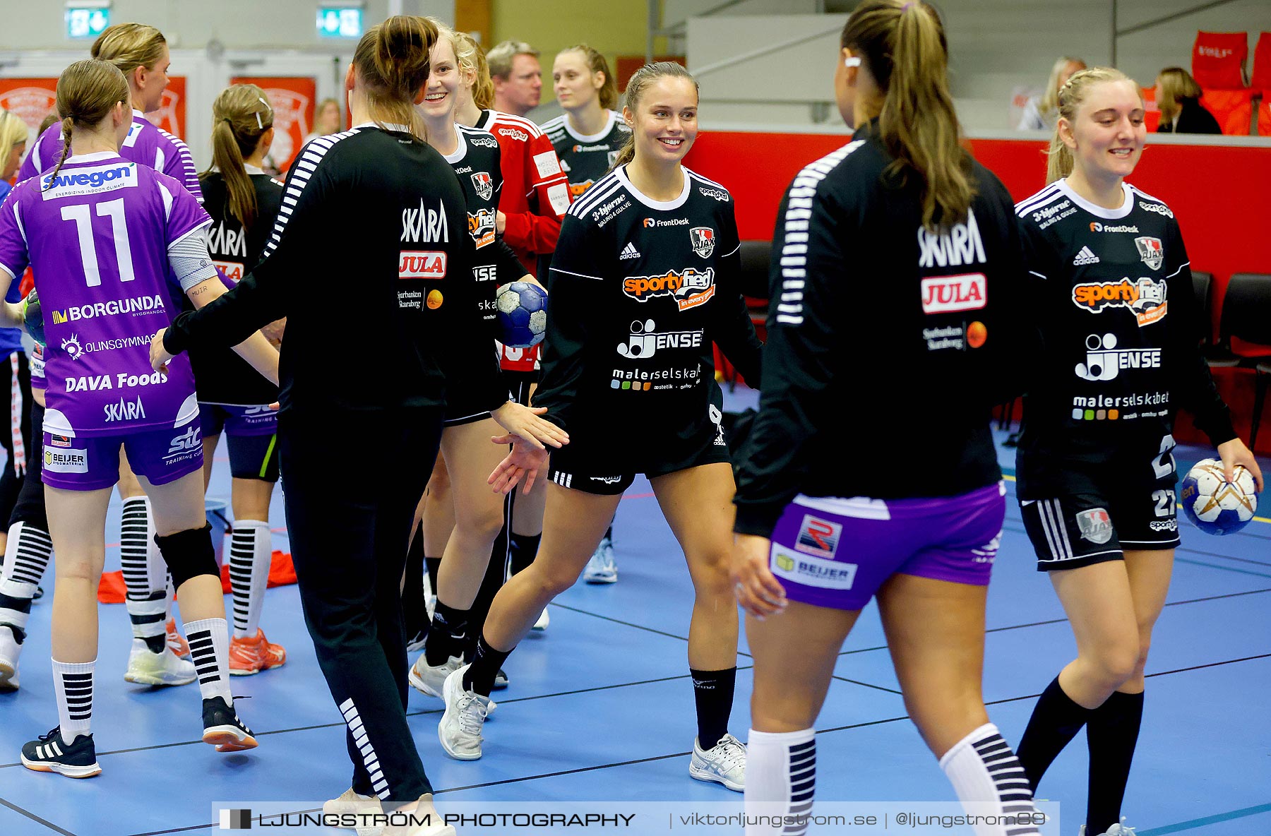 Annliz Cup Superelit Skara HF-Ajax København 11-16,dam,Skövde Idrottshall,Skövde,Sverige,Handboll,,2021,264628