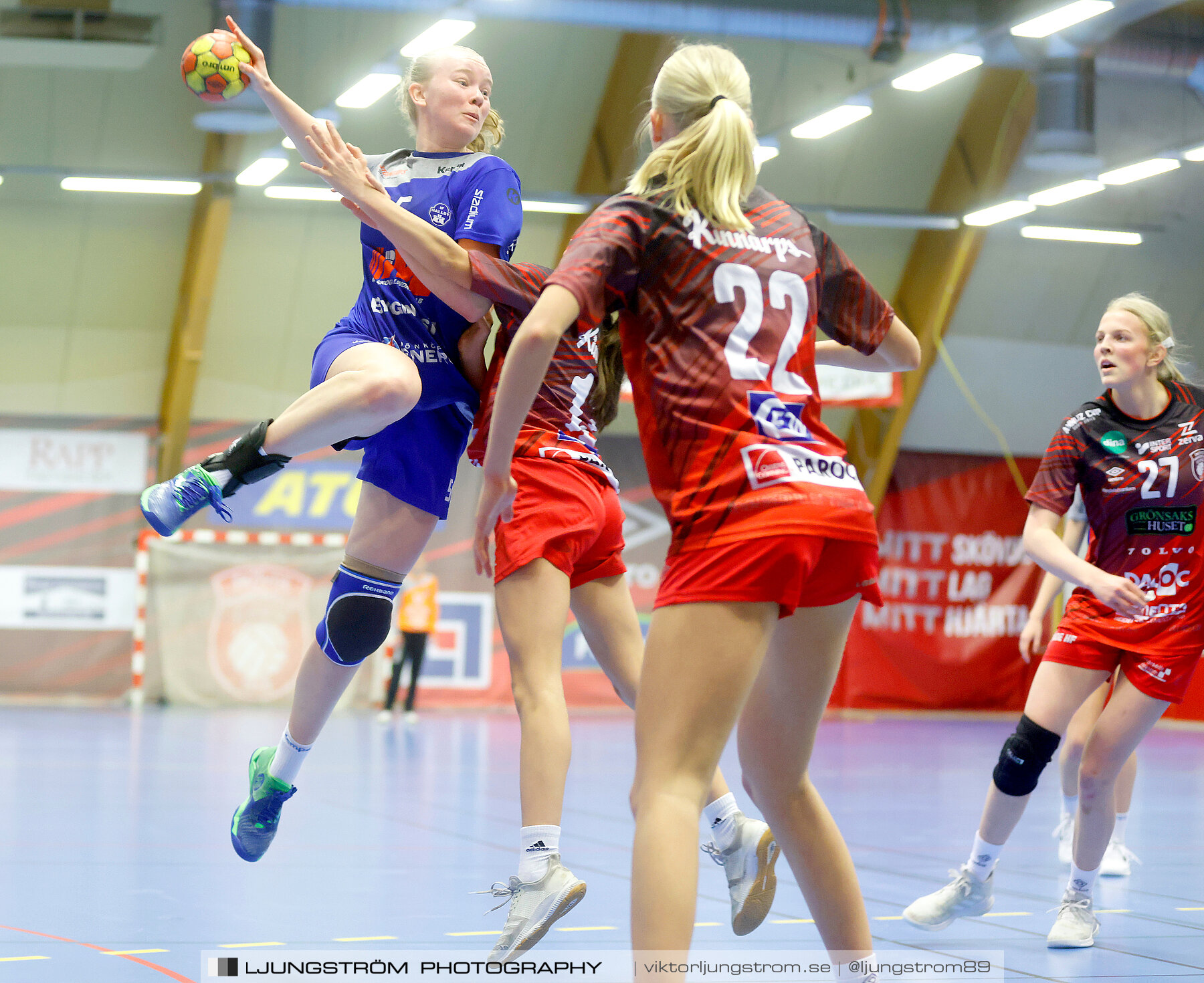 USM F16 Steg 3 Skövde HF Vit F06-IF Hallby HK 2 16-10,dam,Skövde Idrottshall,Skövde,Sverige,Ungdoms-SM,Handboll,2022,272754