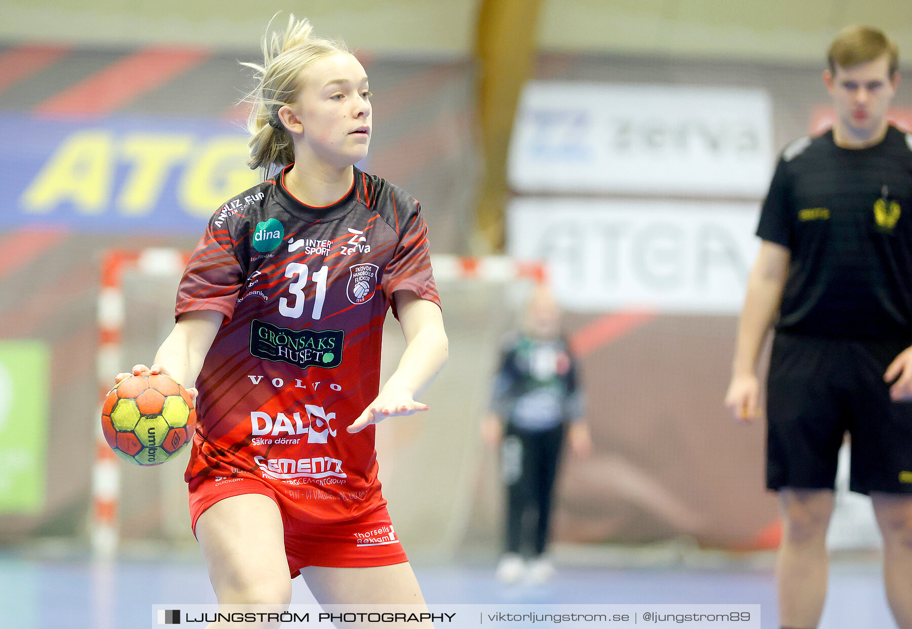 USM F16 Steg 3 Skövde HF Vit F06-IF Hallby HK 2 16-10,dam,Skövde Idrottshall,Skövde,Sverige,Ungdoms-SM,Handboll,2022,272765