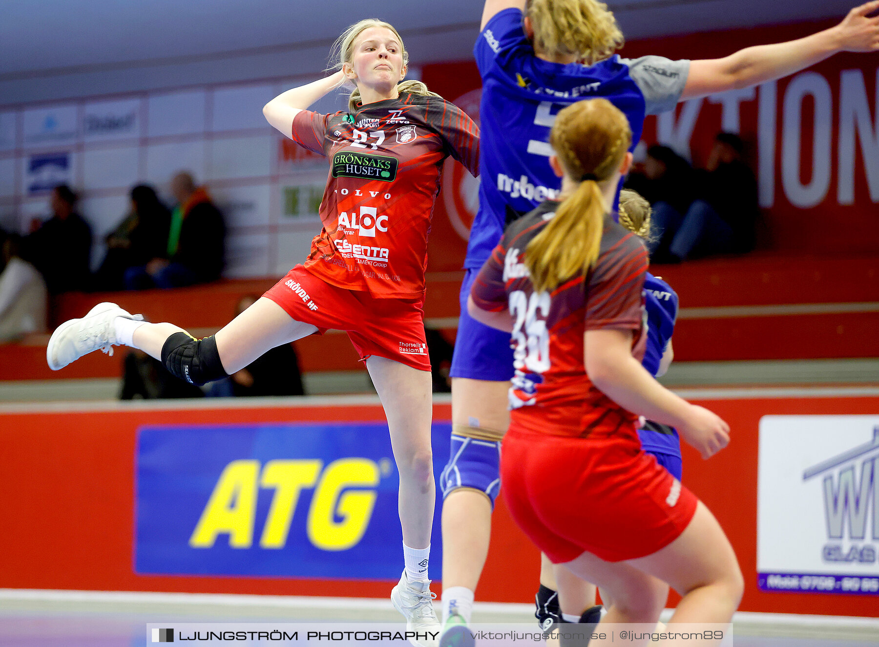 USM F16 Steg 3 Skövde HF Vit F06-IF Hallby HK 2 16-10,dam,Skövde Idrottshall,Skövde,Sverige,Ungdoms-SM,Handboll,2022,272773