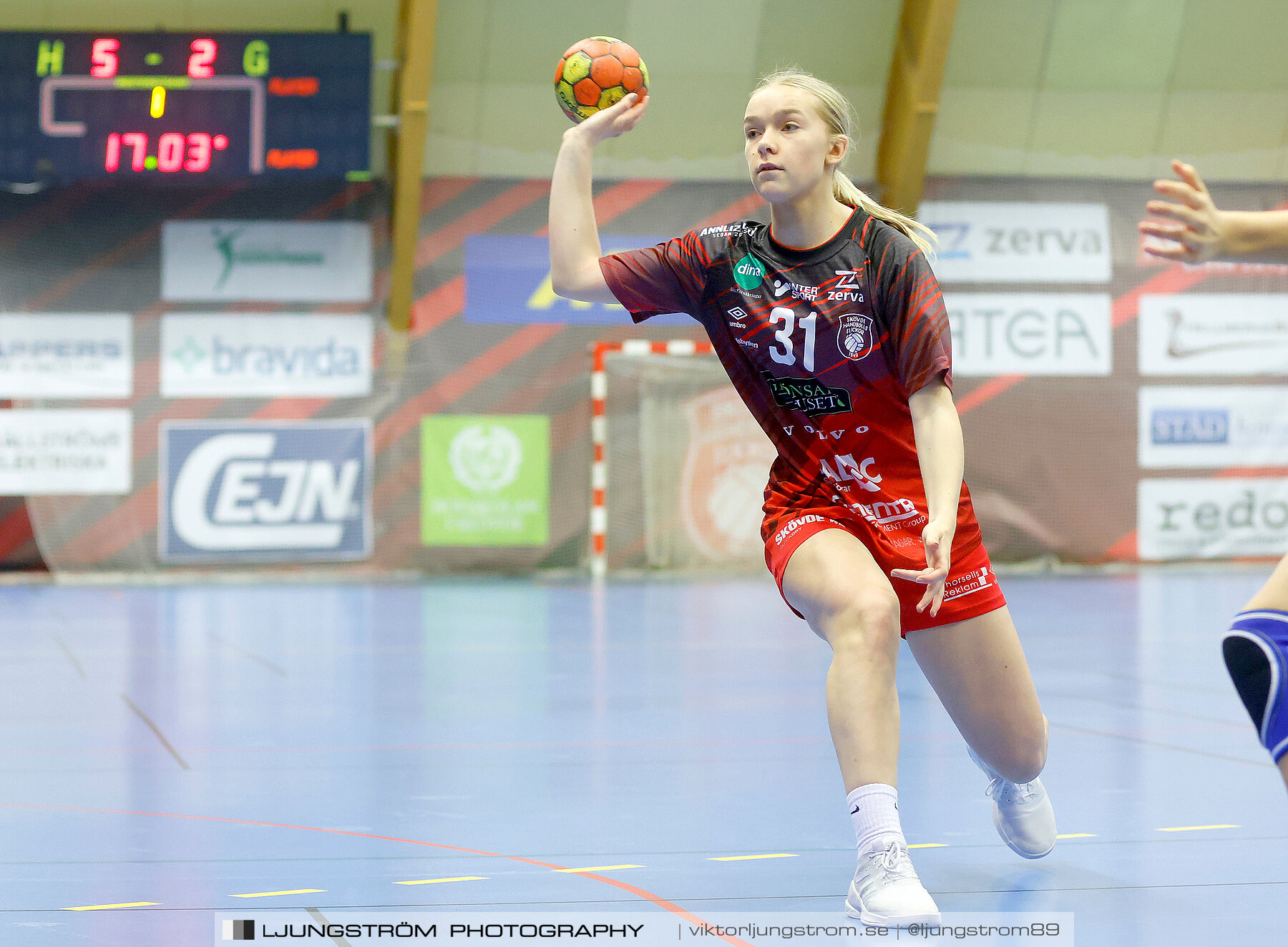 USM F16 Steg 3 Skövde HF Vit F06-IF Hallby HK 2 16-10,dam,Skövde Idrottshall,Skövde,Sverige,Ungdoms-SM,Handboll,2022,272780