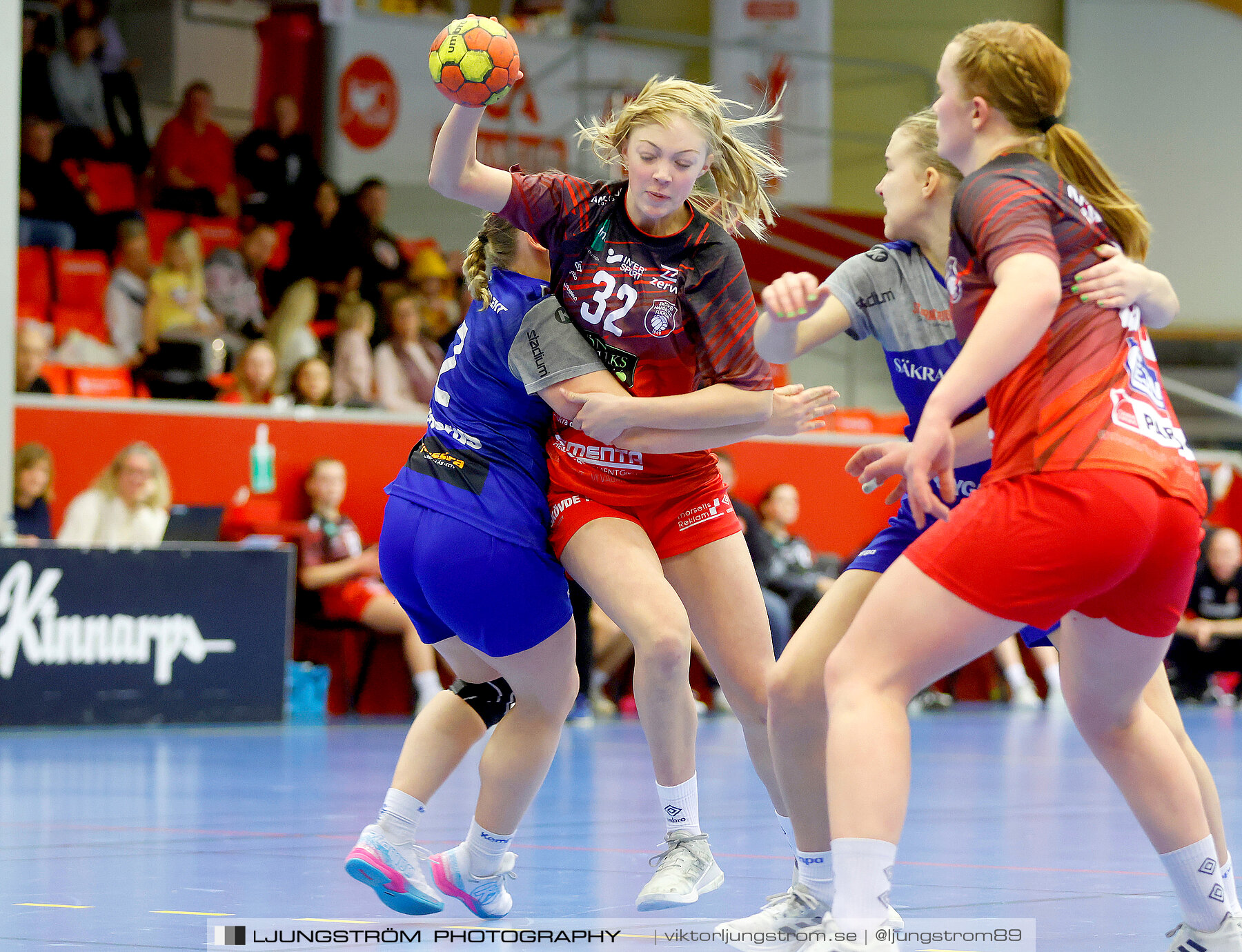 USM F16 Steg 3 Skövde HF Vit F06-IF Hallby HK 2 16-10,dam,Skövde Idrottshall,Skövde,Sverige,Ungdoms-SM,Handboll,2022,272795