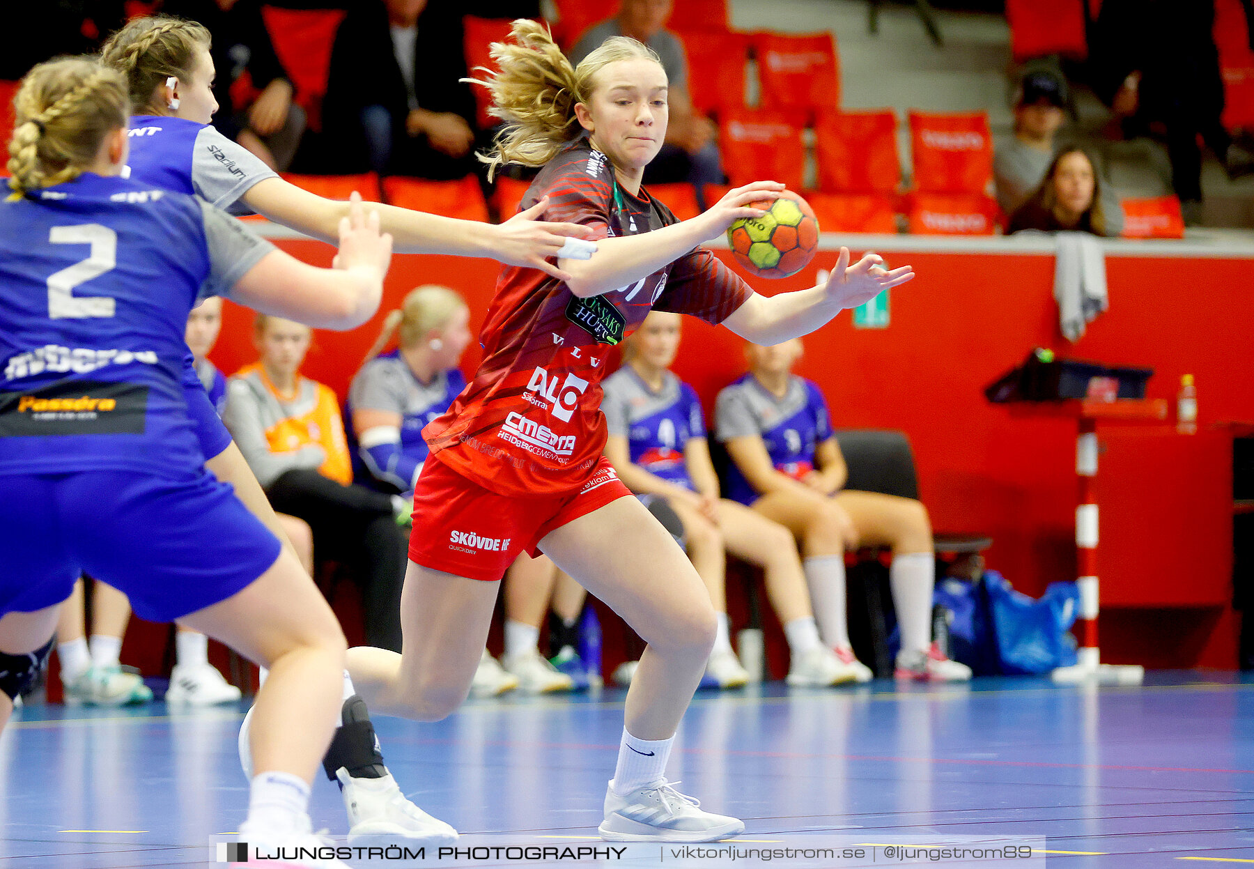 USM F16 Steg 3 Skövde HF Vit F06-IF Hallby HK 2 16-10,dam,Skövde Idrottshall,Skövde,Sverige,Ungdoms-SM,Handboll,2022,272801