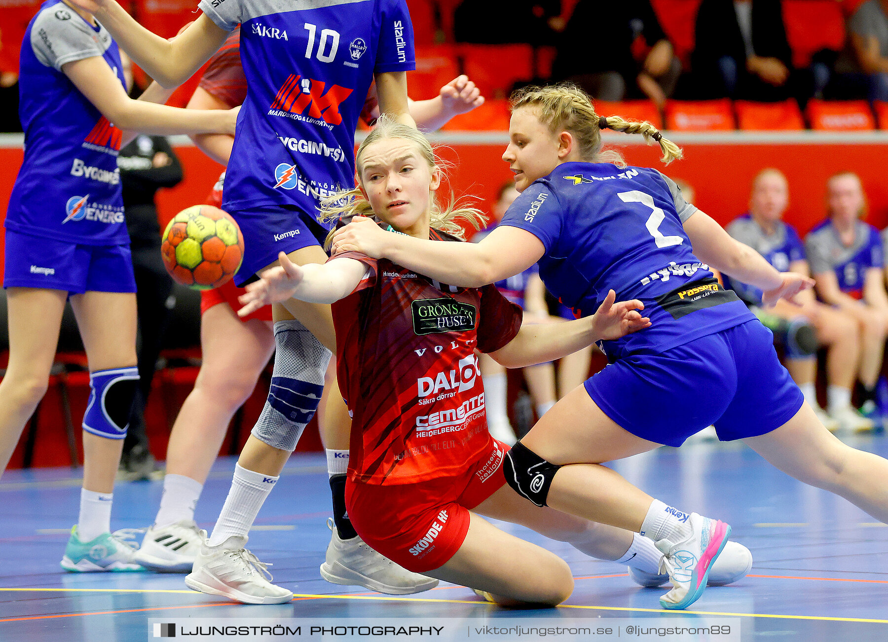 USM F16 Steg 3 Skövde HF Vit F06-IF Hallby HK 2 16-10,dam,Skövde Idrottshall,Skövde,Sverige,Ungdoms-SM,Handboll,2022,272809