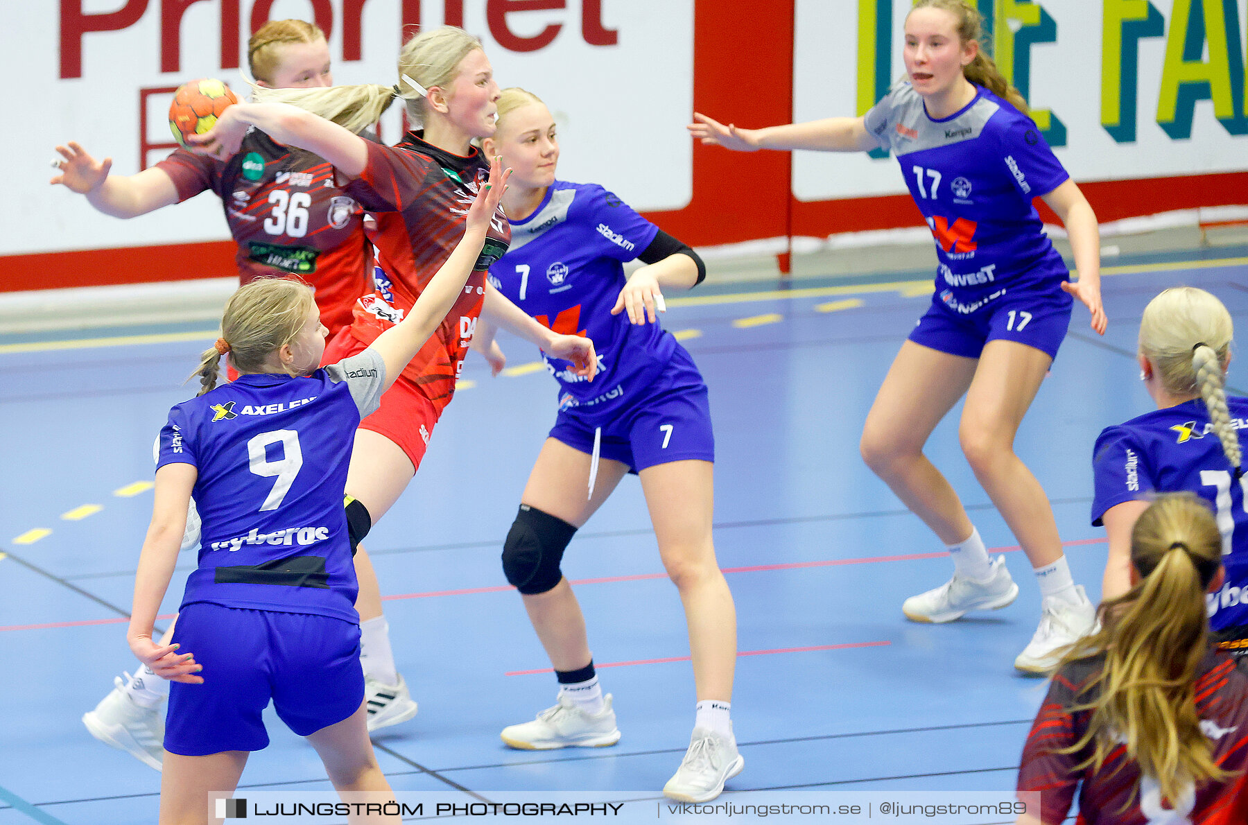 USM F16 Steg 3 Skövde HF Vit F06-IF Hallby HK 2 16-10,dam,Skövde Idrottshall,Skövde,Sverige,Ungdoms-SM,Handboll,2022,272850