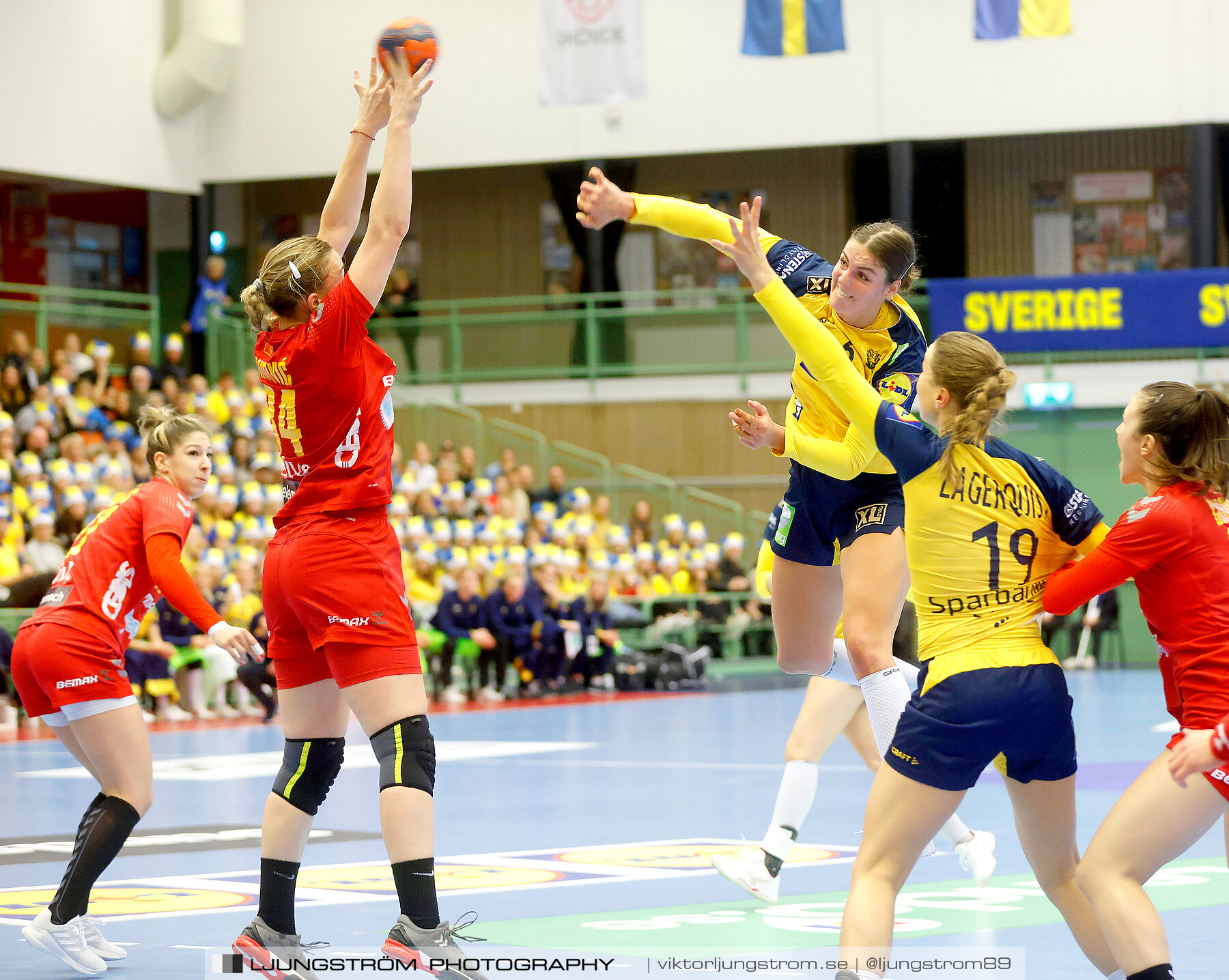 Landskamp Sverige-Montenegro 31-26,dam,Arena Skövde,Skövde,Sverige,Handboll,,2021,273163