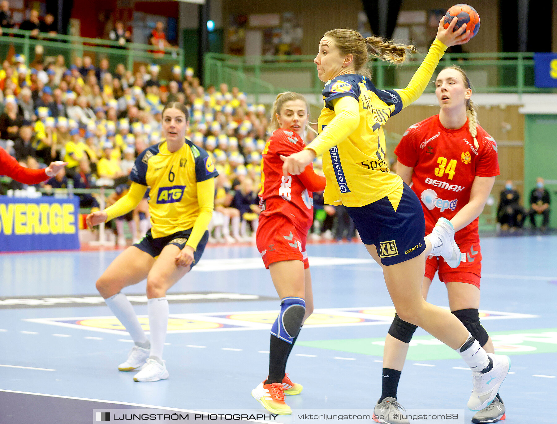 Landskamp Sverige-Montenegro 31-26,dam,Arena Skövde,Skövde,Sverige,Handboll,,2021,273169