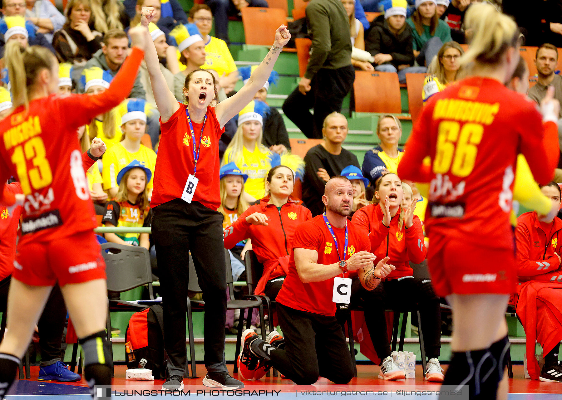 Landskamp Sverige-Montenegro 31-26,dam,Arena Skövde,Skövde,Sverige,Handboll,,2021,273206