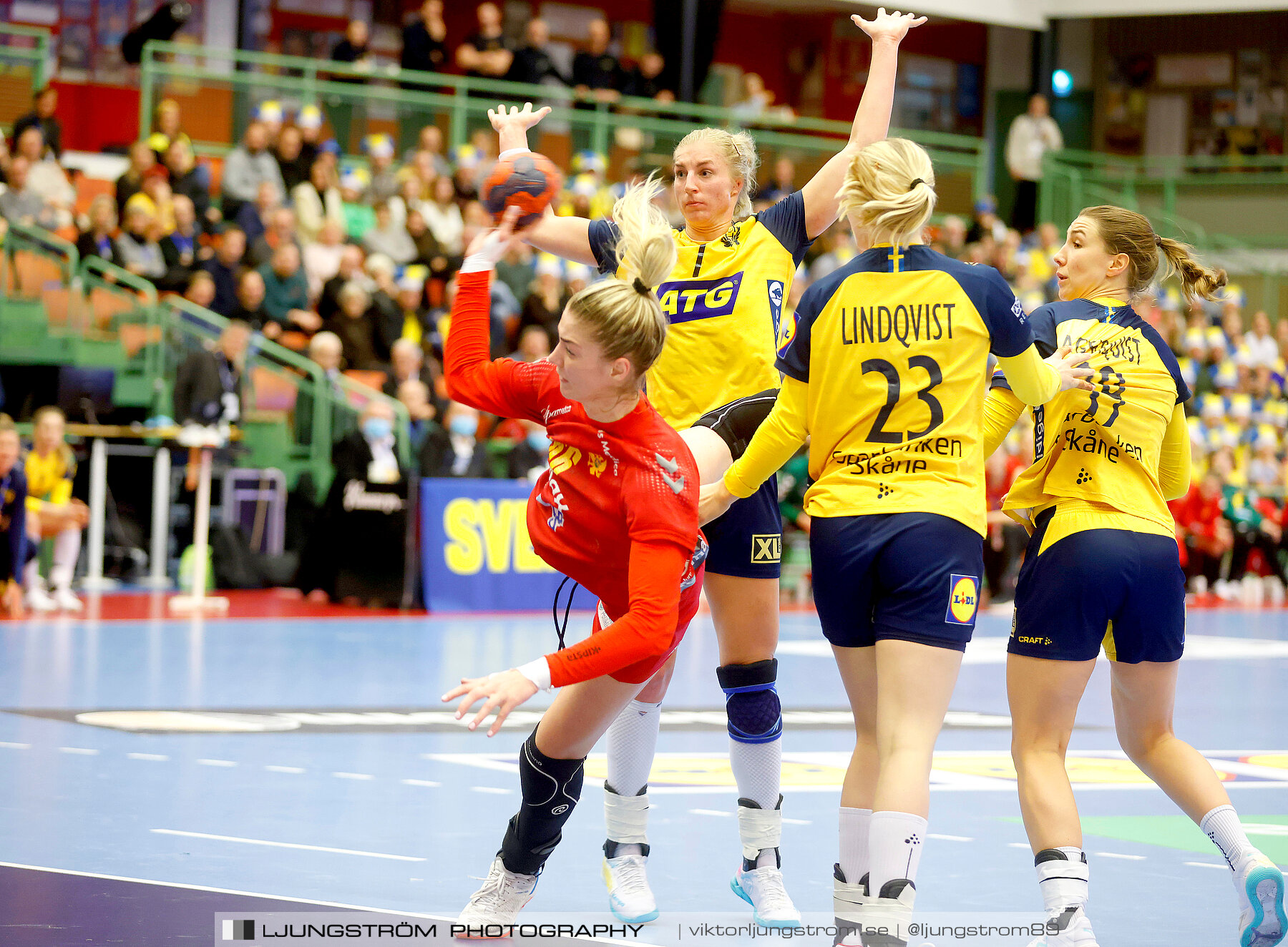 Landskamp Sverige-Montenegro 31-26,dam,Arena Skövde,Skövde,Sverige,Handboll,,2021,273298