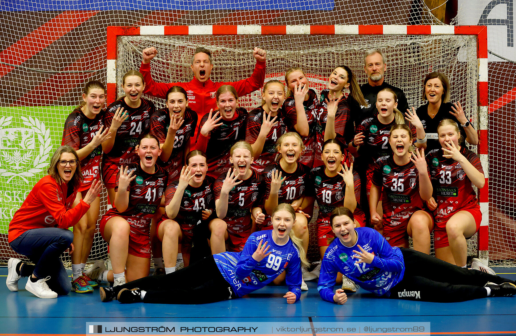 USM F16 Steg 3 Skövde HF Röd F05-HK Lidköping 40-22,dam,Skövde Idrottshall,Skövde,Sverige,Ungdoms-SM,Handboll,2022,273347