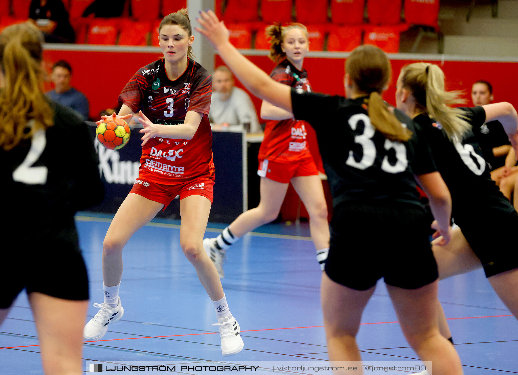 USM F16 Steg 3 Skövde HF Röd F05-HK Lidköping 40-22,dam,Skövde Idrottshall,Skövde,Sverige,Ungdoms-SM,Handboll,2022,273358