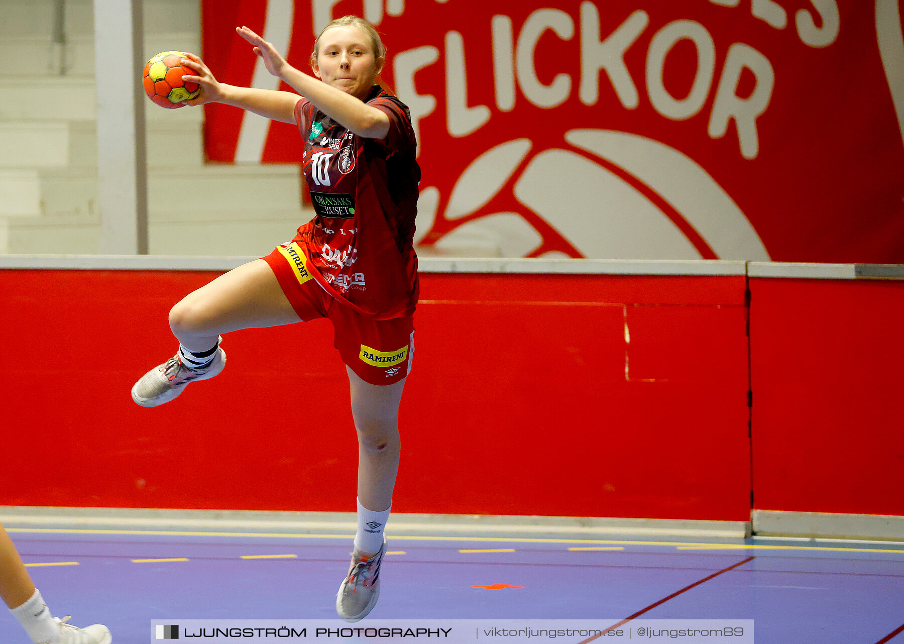 USM F16 Steg 3 Skövde HF Röd F05-HK Lidköping 40-22,dam,Skövde Idrottshall,Skövde,Sverige,Ungdoms-SM,Handboll,2022,273363