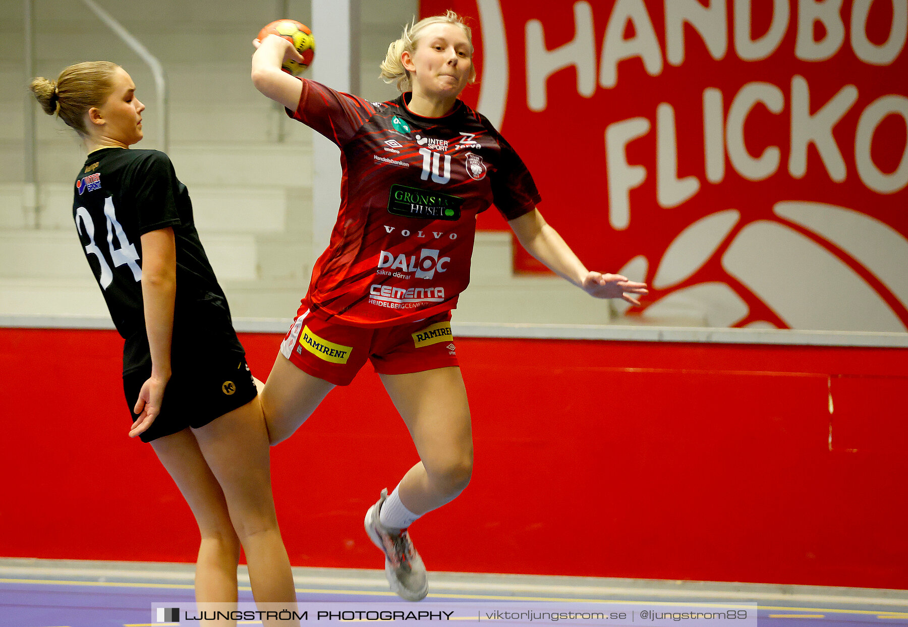 USM F16 Steg 3 Skövde HF Röd F05-HK Lidköping 40-22,dam,Skövde Idrottshall,Skövde,Sverige,Ungdoms-SM,Handboll,2022,273366