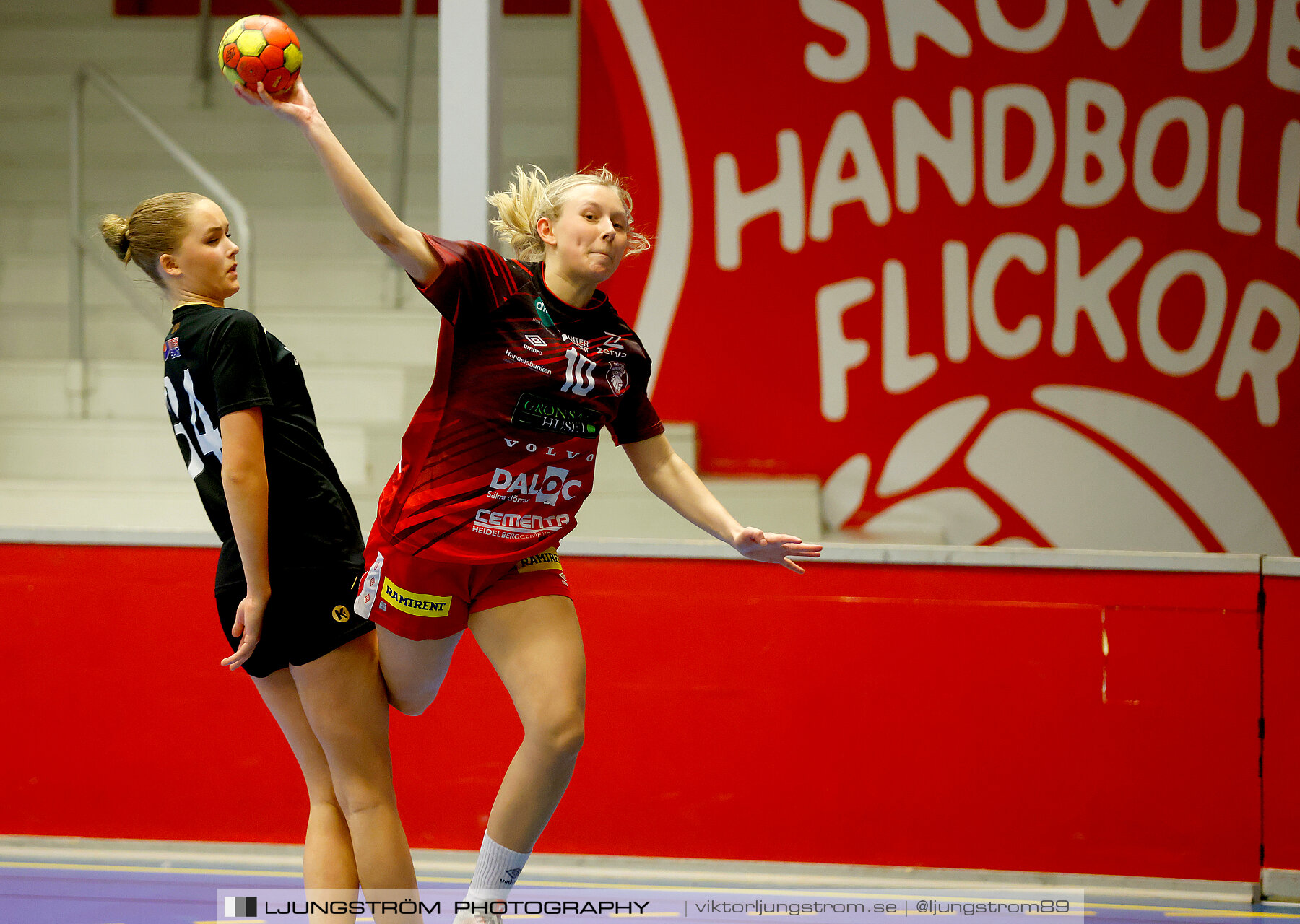 USM F16 Steg 3 Skövde HF Röd F05-HK Lidköping 40-22,dam,Skövde Idrottshall,Skövde,Sverige,Ungdoms-SM,Handboll,2022,273367