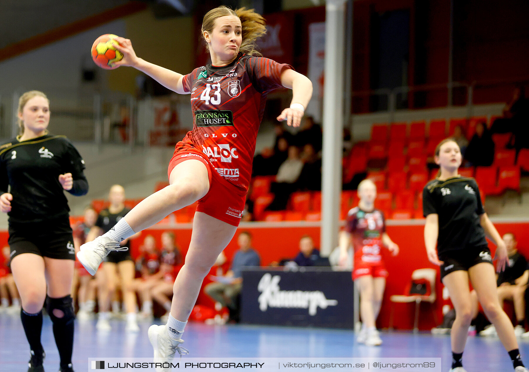 USM F16 Steg 3 Skövde HF Röd F05-HK Lidköping 40-22,dam,Skövde Idrottshall,Skövde,Sverige,Ungdoms-SM,Handboll,2022,273380