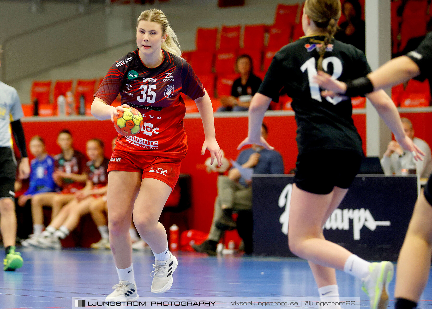 USM F16 Steg 3 Skövde HF Röd F05-HK Lidköping 40-22,dam,Skövde Idrottshall,Skövde,Sverige,Ungdoms-SM,Handboll,2022,273388