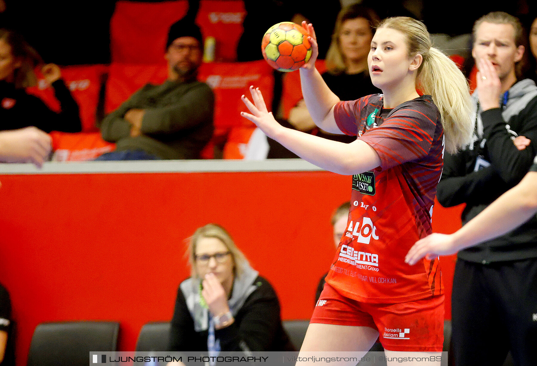 USM F16 Steg 3 Skövde HF Röd F05-HK Lidköping 40-22,dam,Skövde Idrottshall,Skövde,Sverige,Ungdoms-SM,Handboll,2022,273392