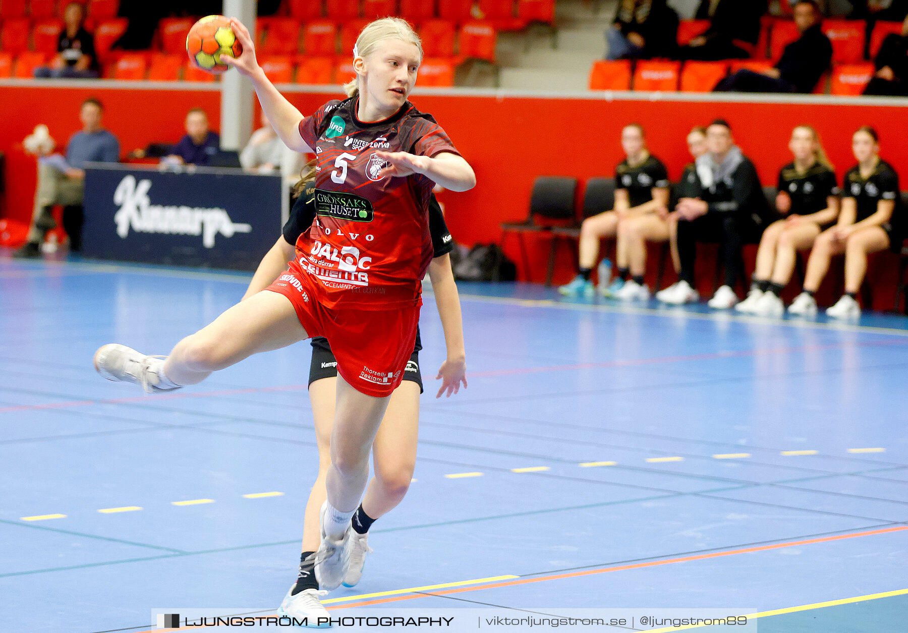 USM F16 Steg 3 Skövde HF Röd F05-HK Lidköping 40-22,dam,Skövde Idrottshall,Skövde,Sverige,Ungdoms-SM,Handboll,2022,273394