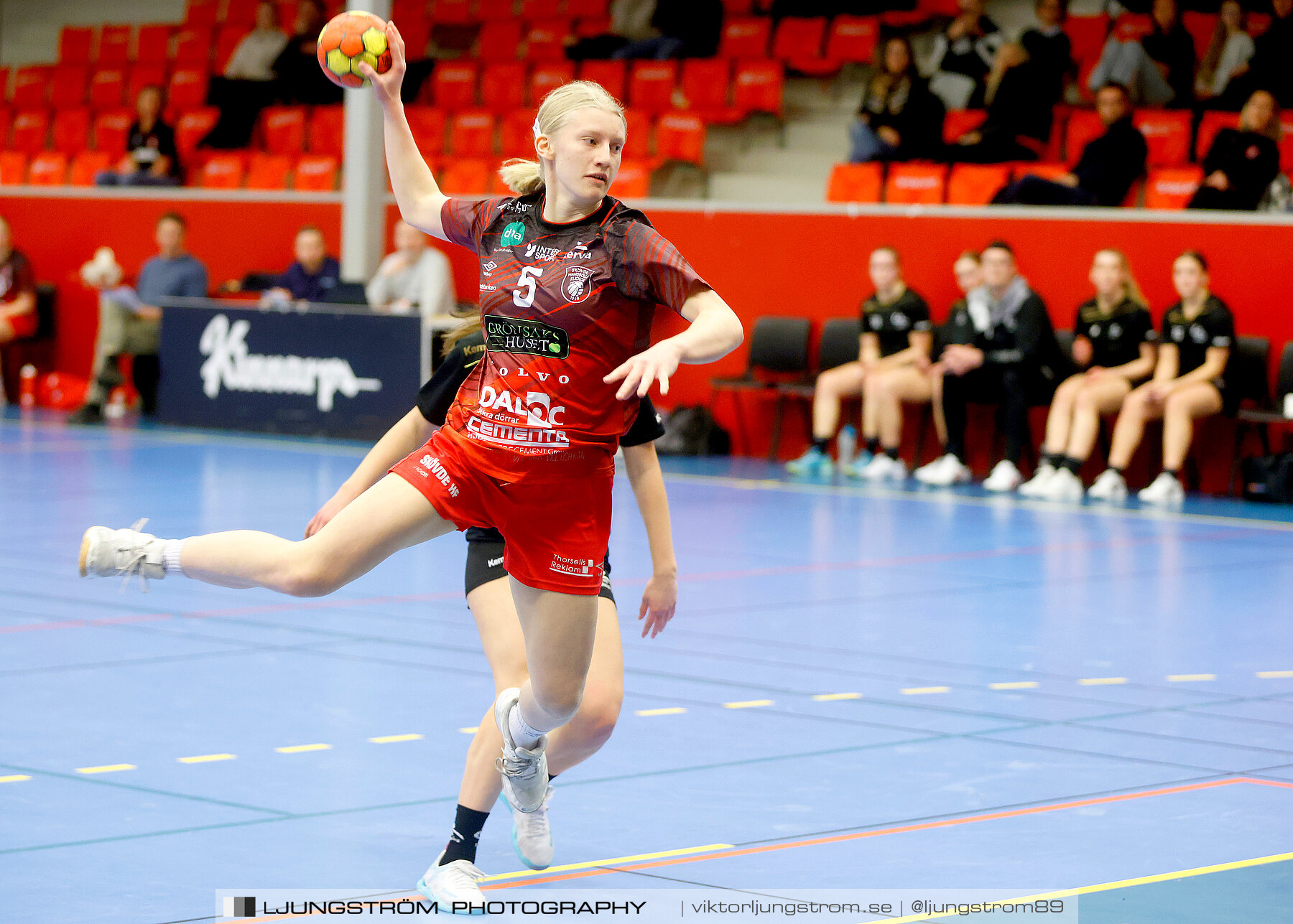 USM F16 Steg 3 Skövde HF Röd F05-HK Lidköping 40-22,dam,Skövde Idrottshall,Skövde,Sverige,Ungdoms-SM,Handboll,2022,273395